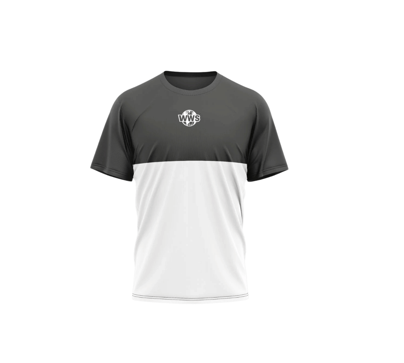 T-shirt de sport noir et blanc