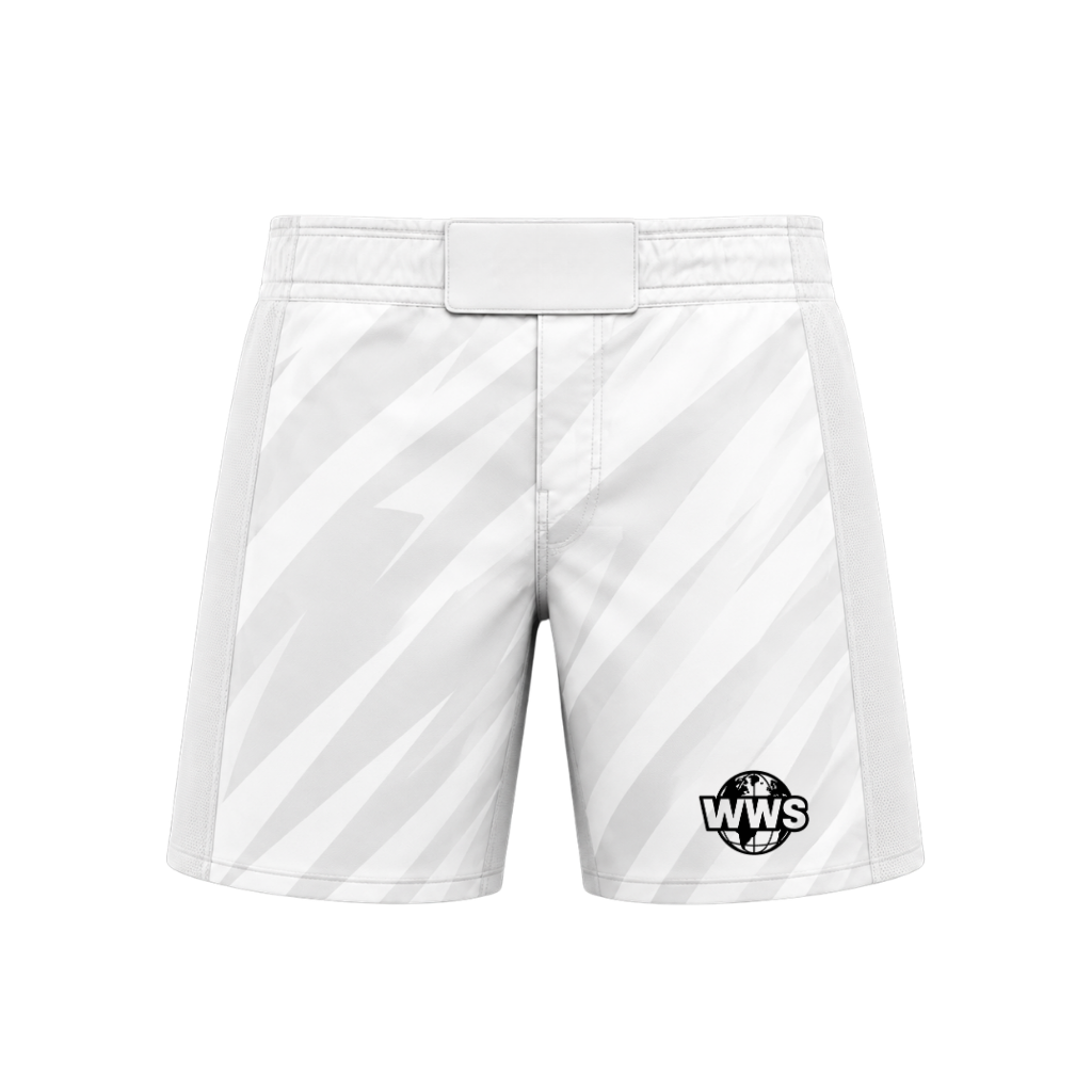 Wrestling Styles – Shadow Fight Shorts | Arctic White 