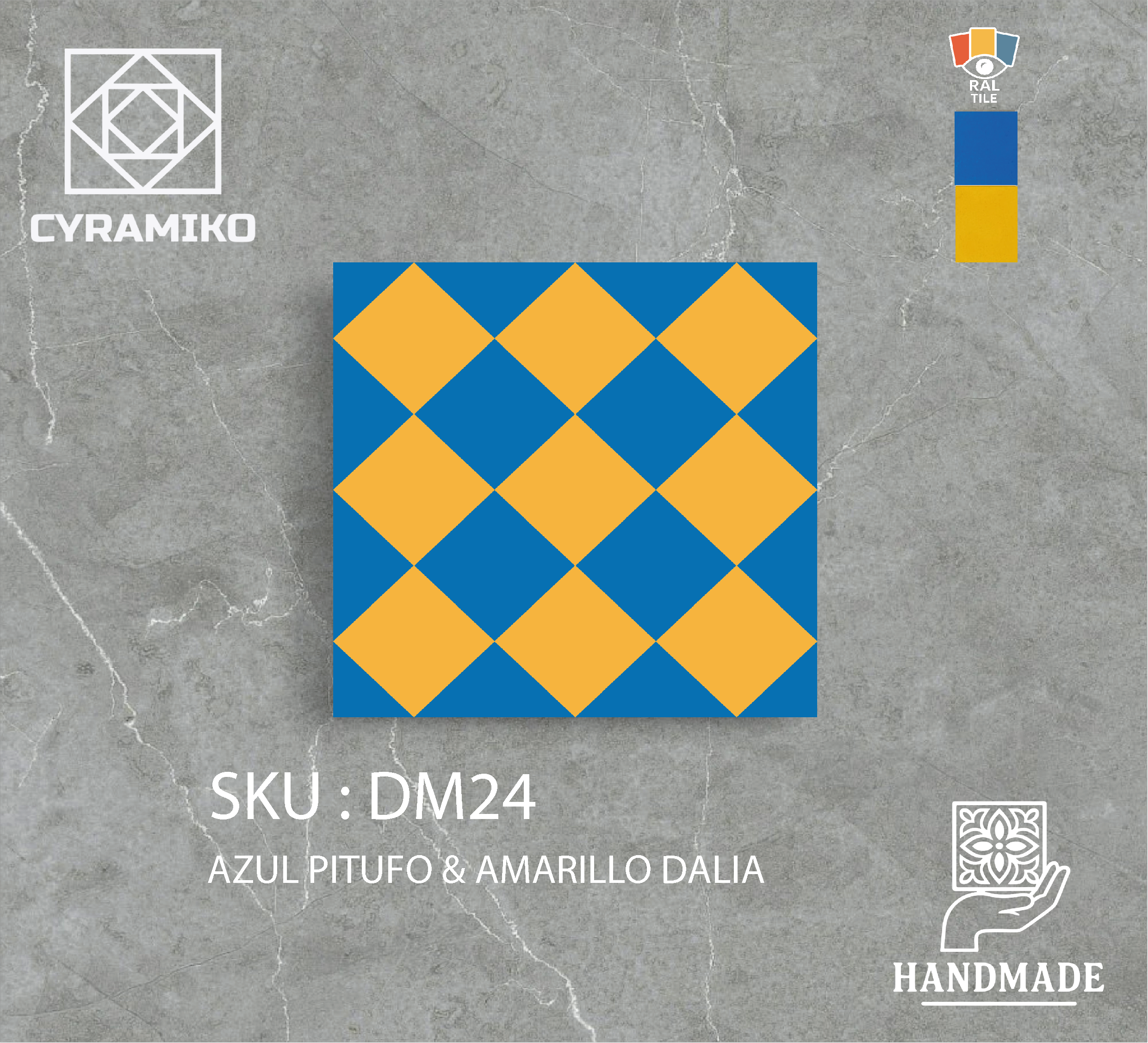 DM24 - AMARILLO DALIA & AZUL PITUFO