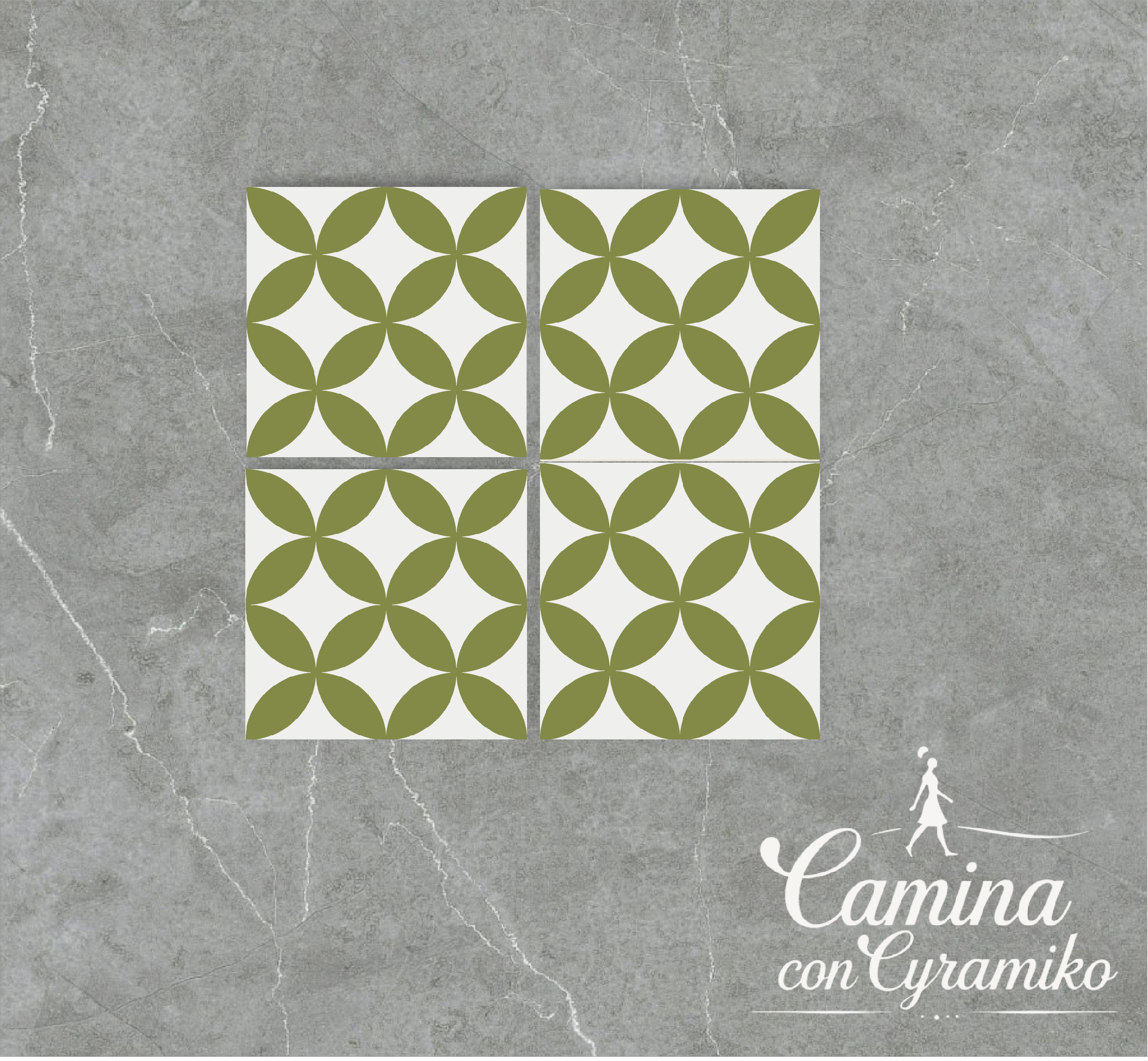 FL02 - BLANCO PURO & VERDE MILITAR