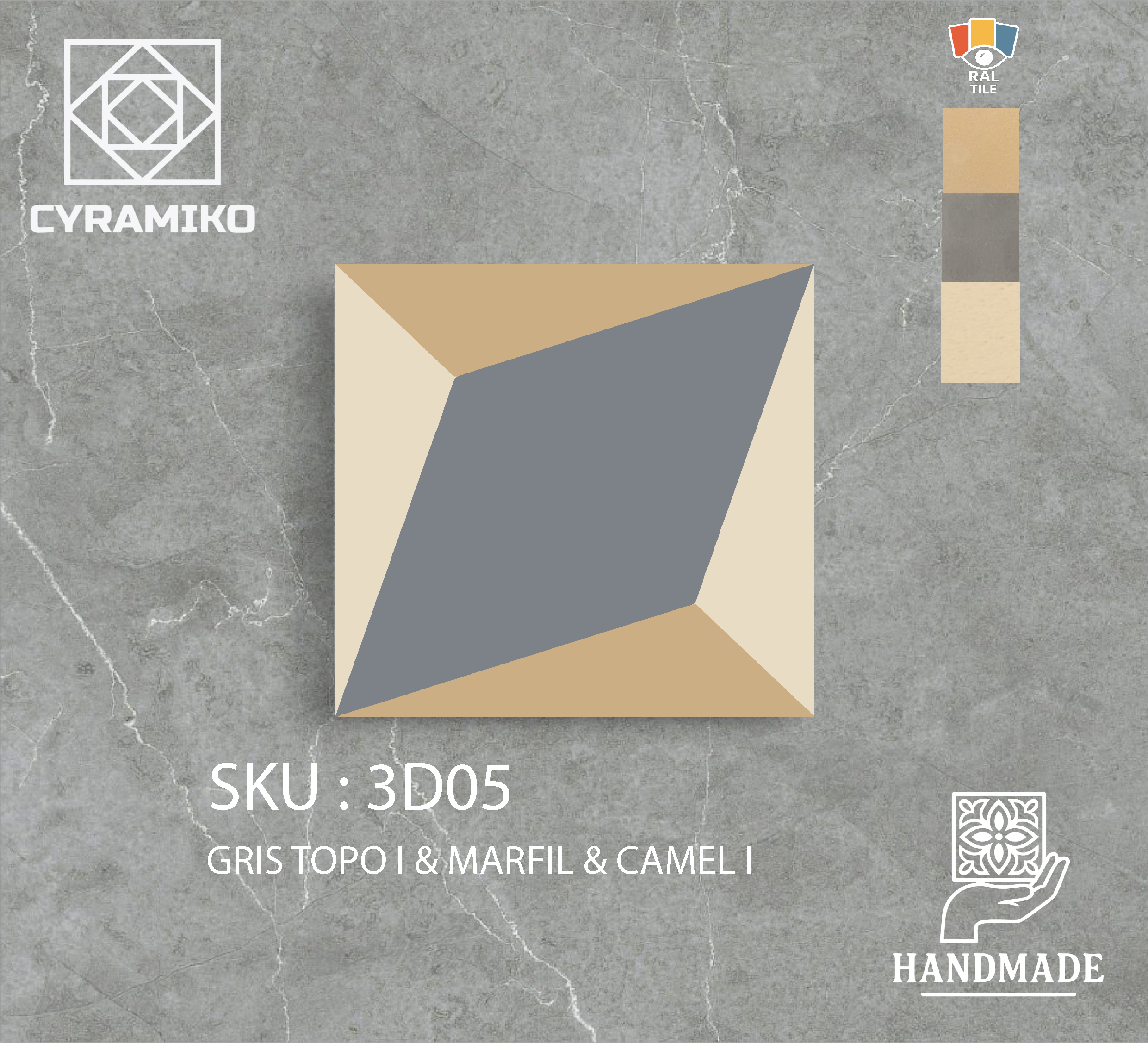3D05 - GRIS TOPO I & MARFIL & CAMEL I