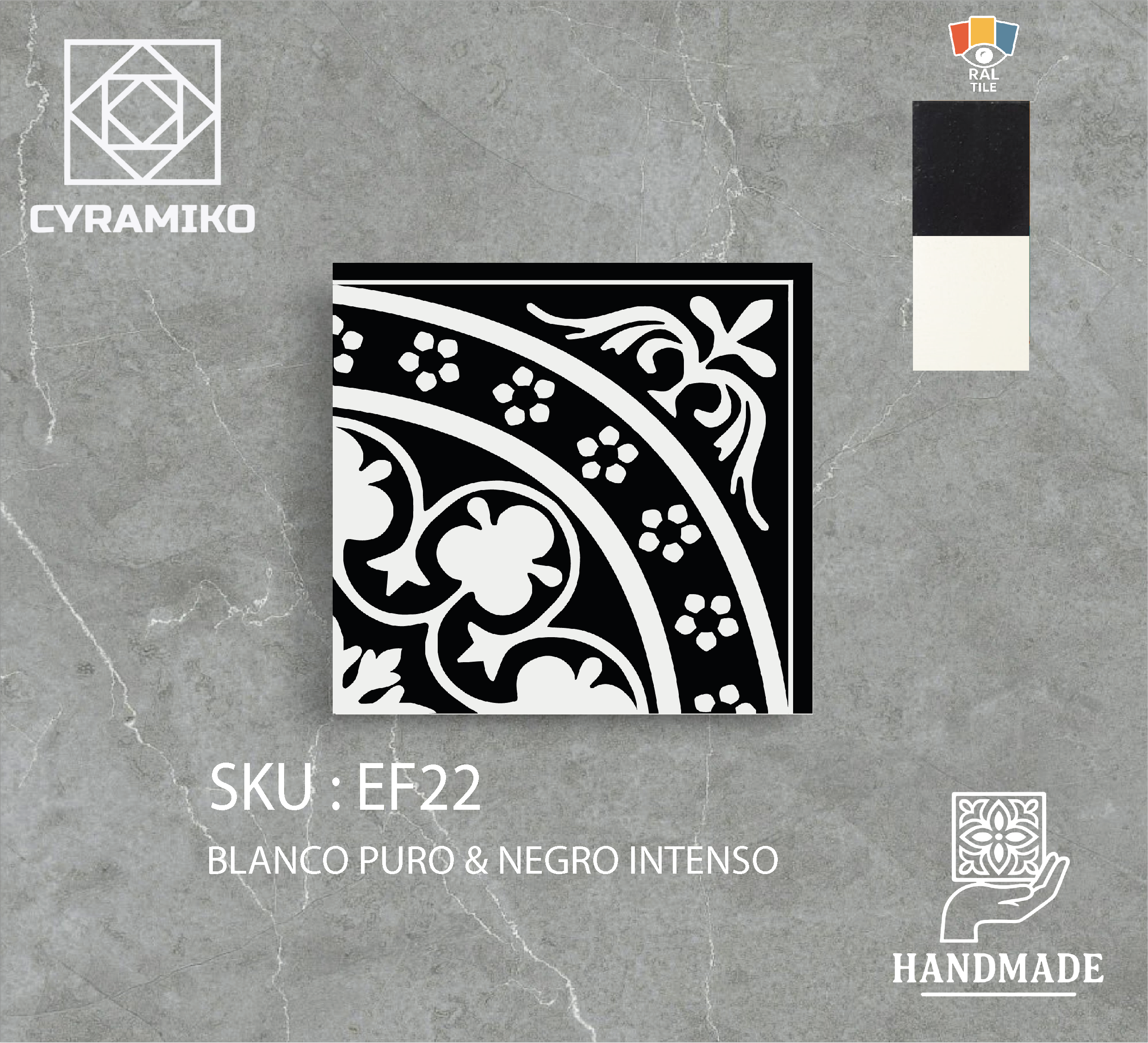 EF22 - BLANCO PURO & NEGRO INTENSO