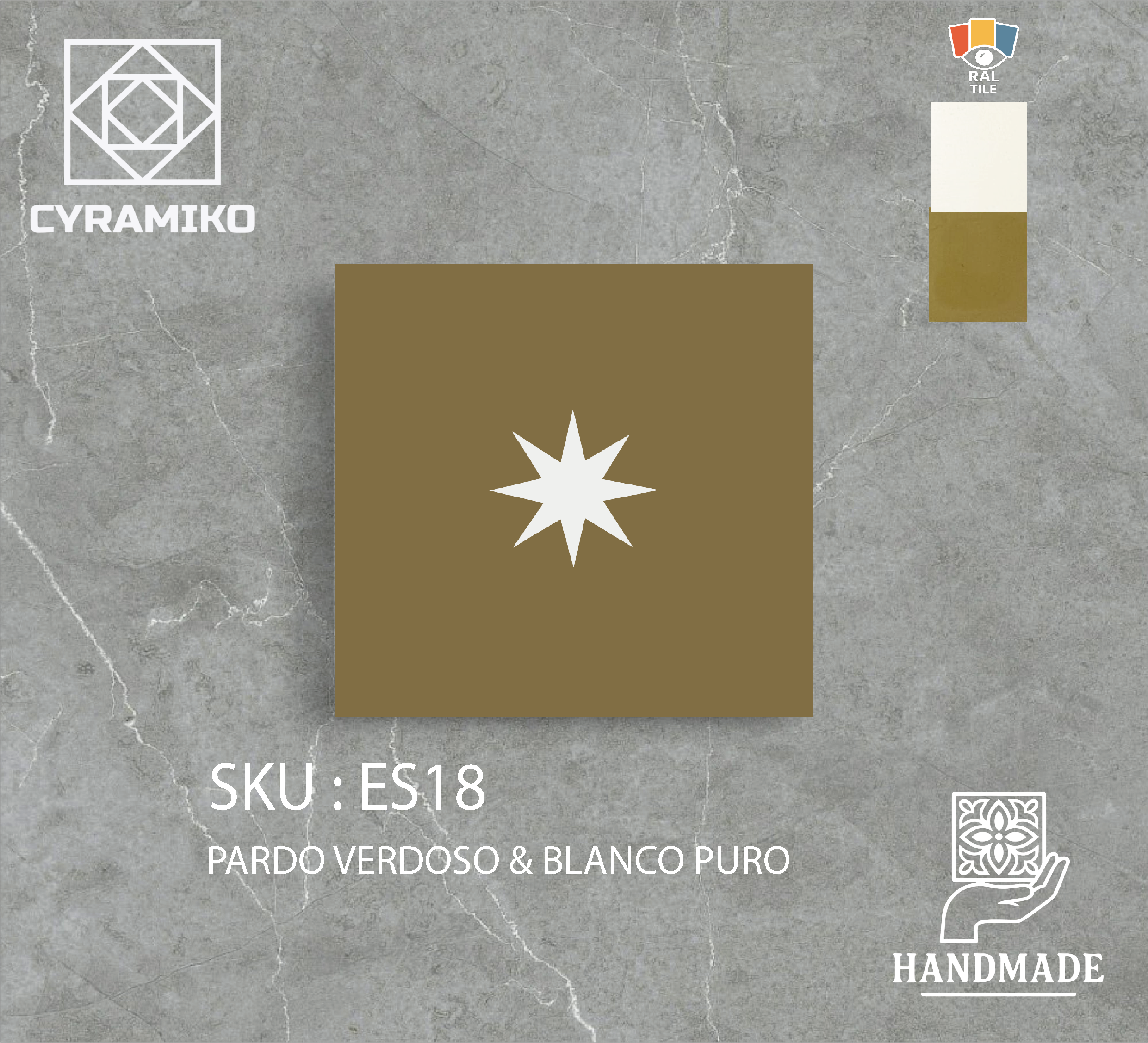 ES18 - PARDO VERDOSO & BLANCO PURO