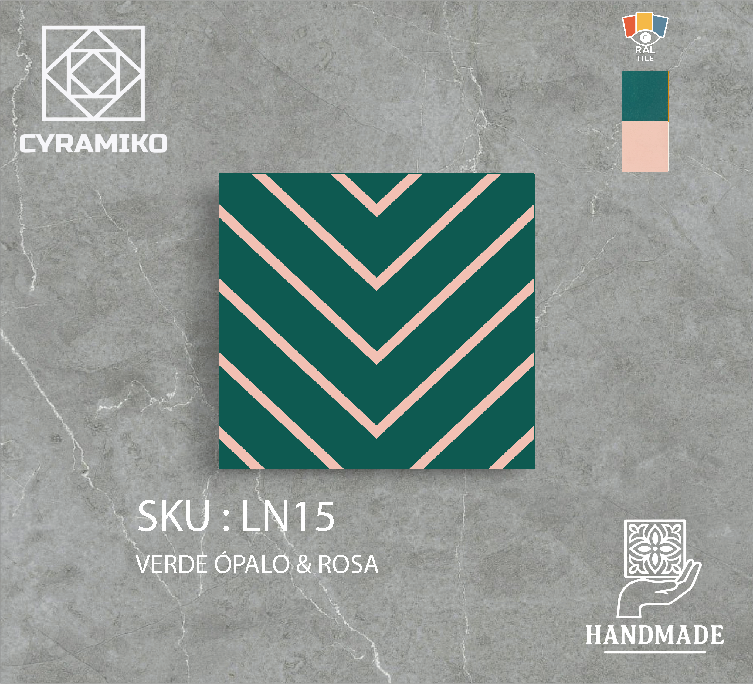 LN15 - VERDE ÓPALO & ROSA