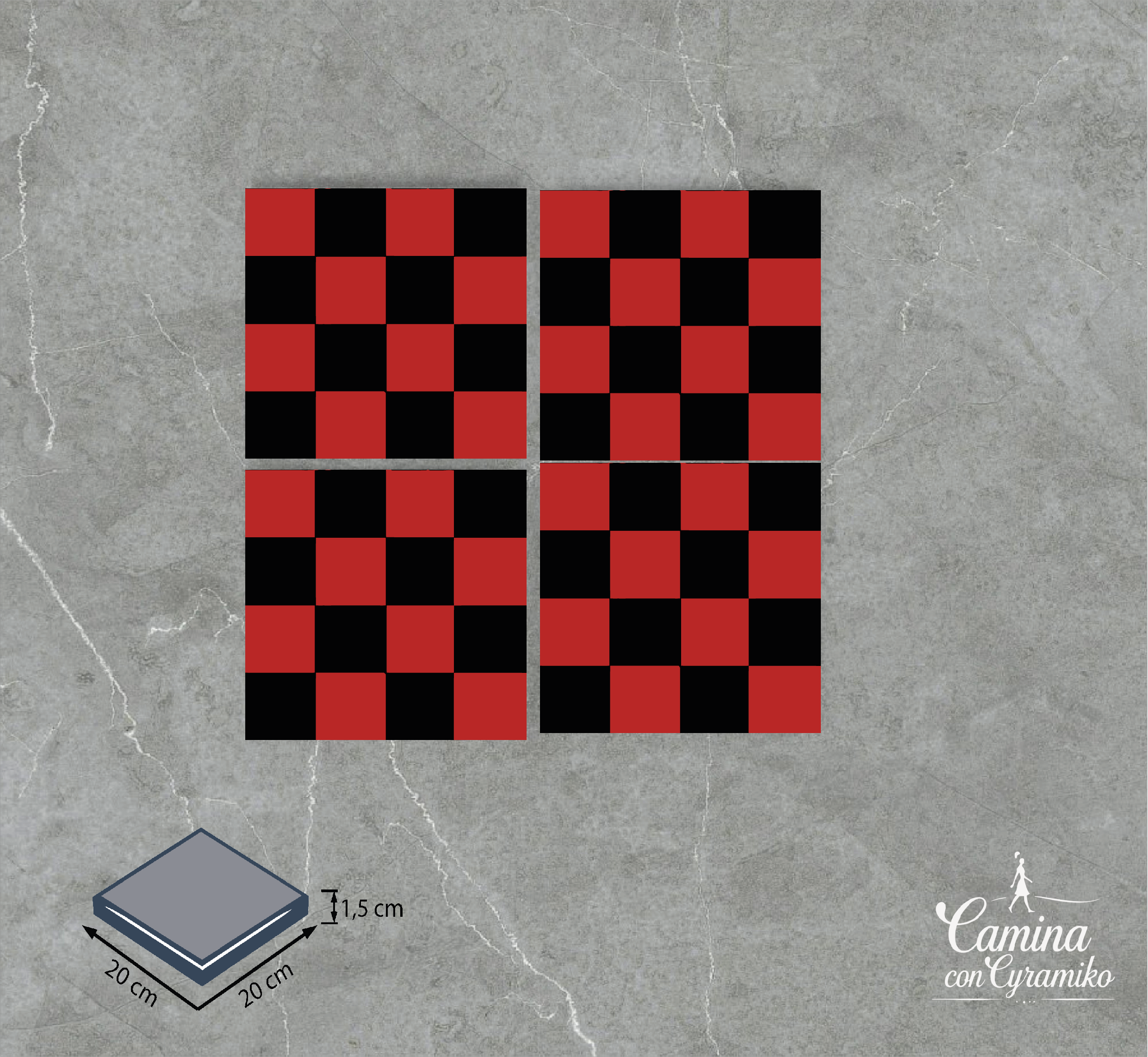 DM12 - ROJO & NEGRO INTENSO