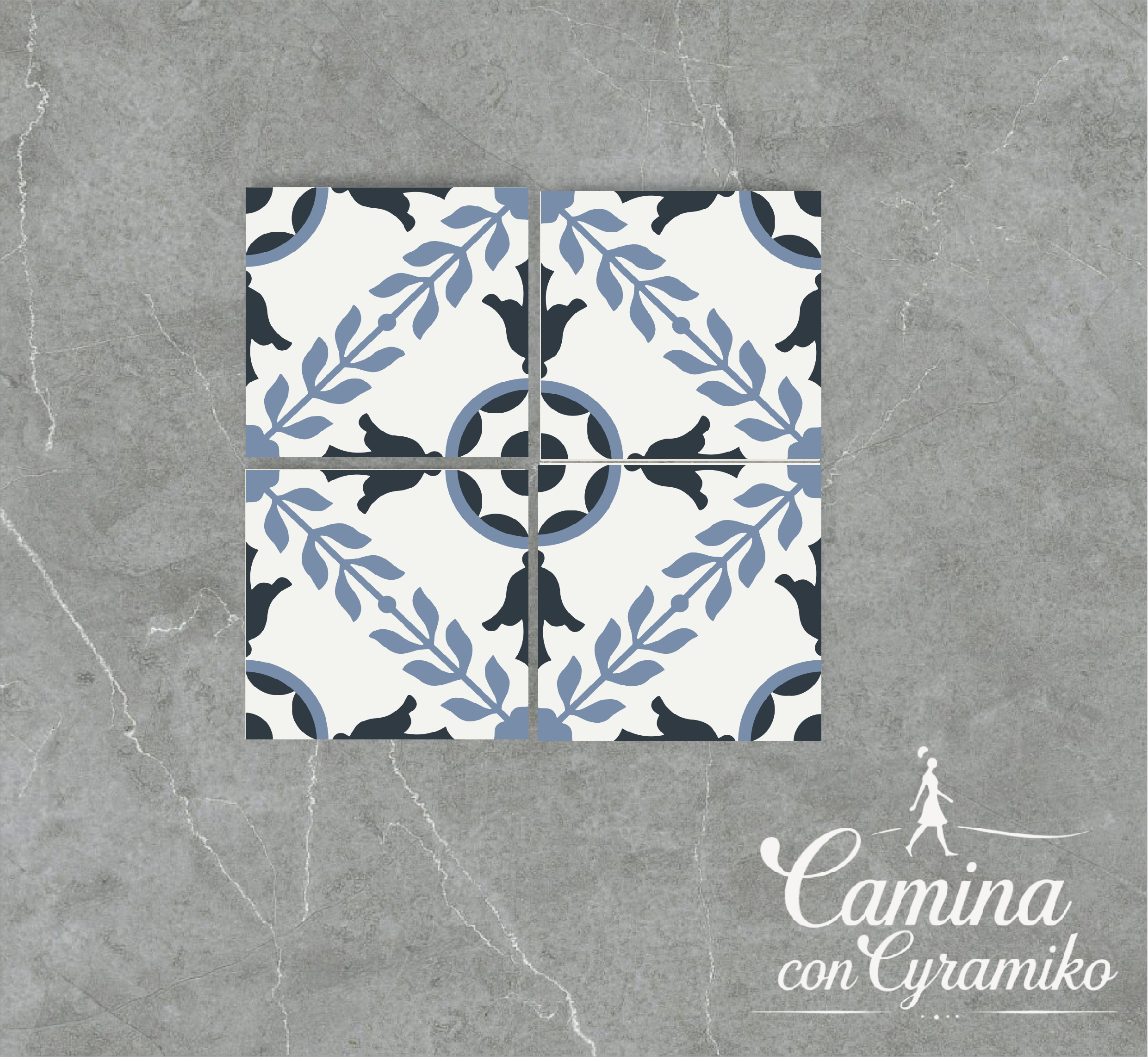 FL12 - ROYAL BLUE & BLANCO PURO & AZUL MARCADO