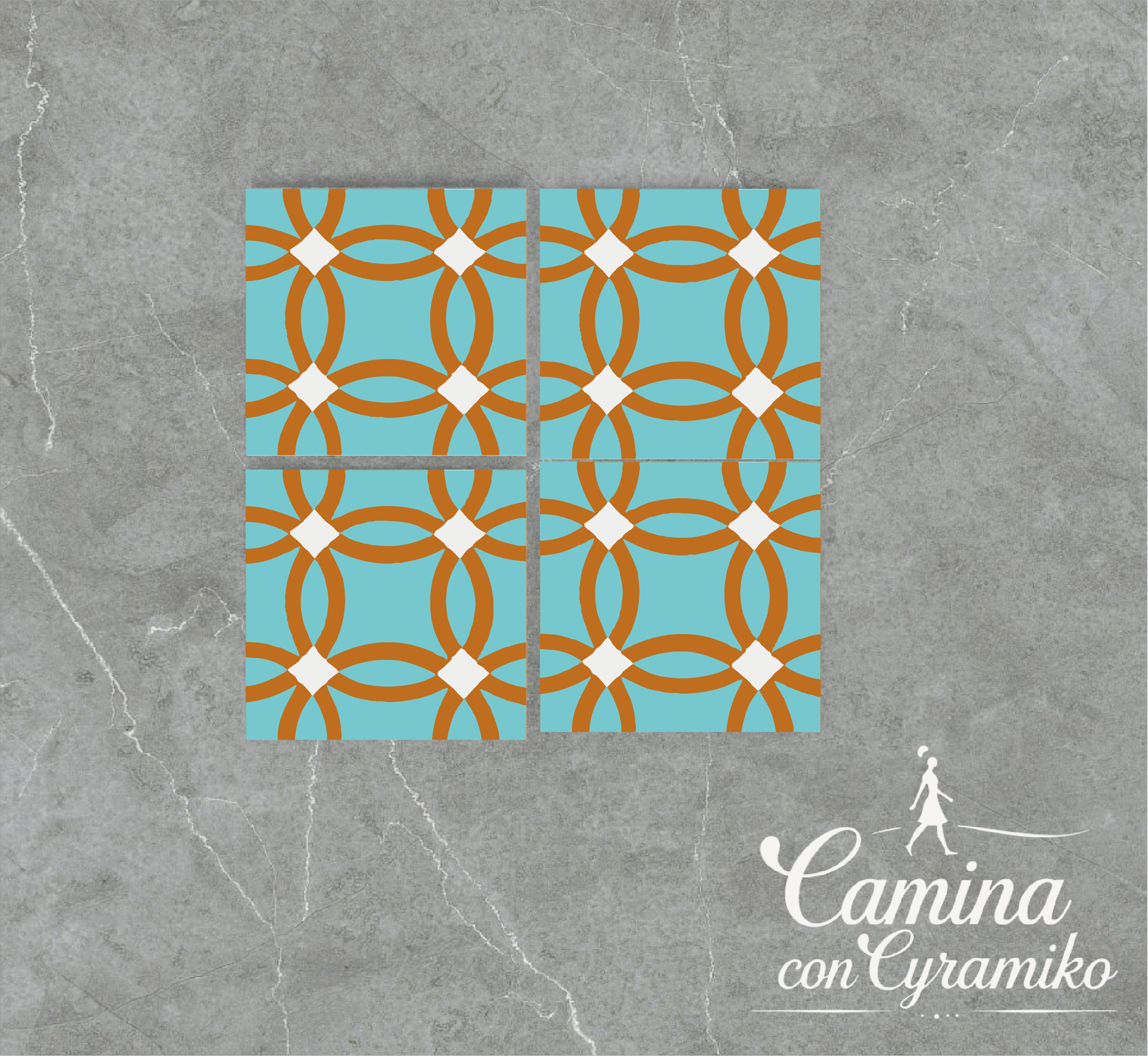 FL18 - AZUL PETRÓLEO & BLANCO PURO & HONEY