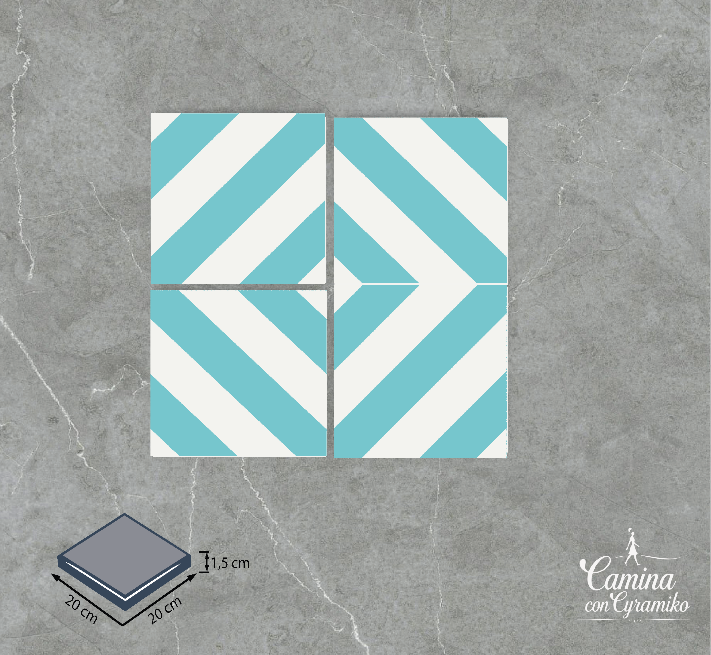 LN07 - BLANCO PURO & AZUL PETRÓLEO