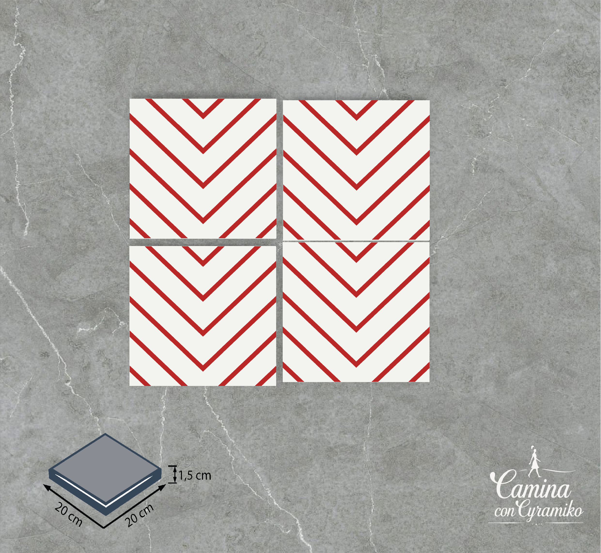 LN12 - ROJO LADRILLO & BLANCO PURO