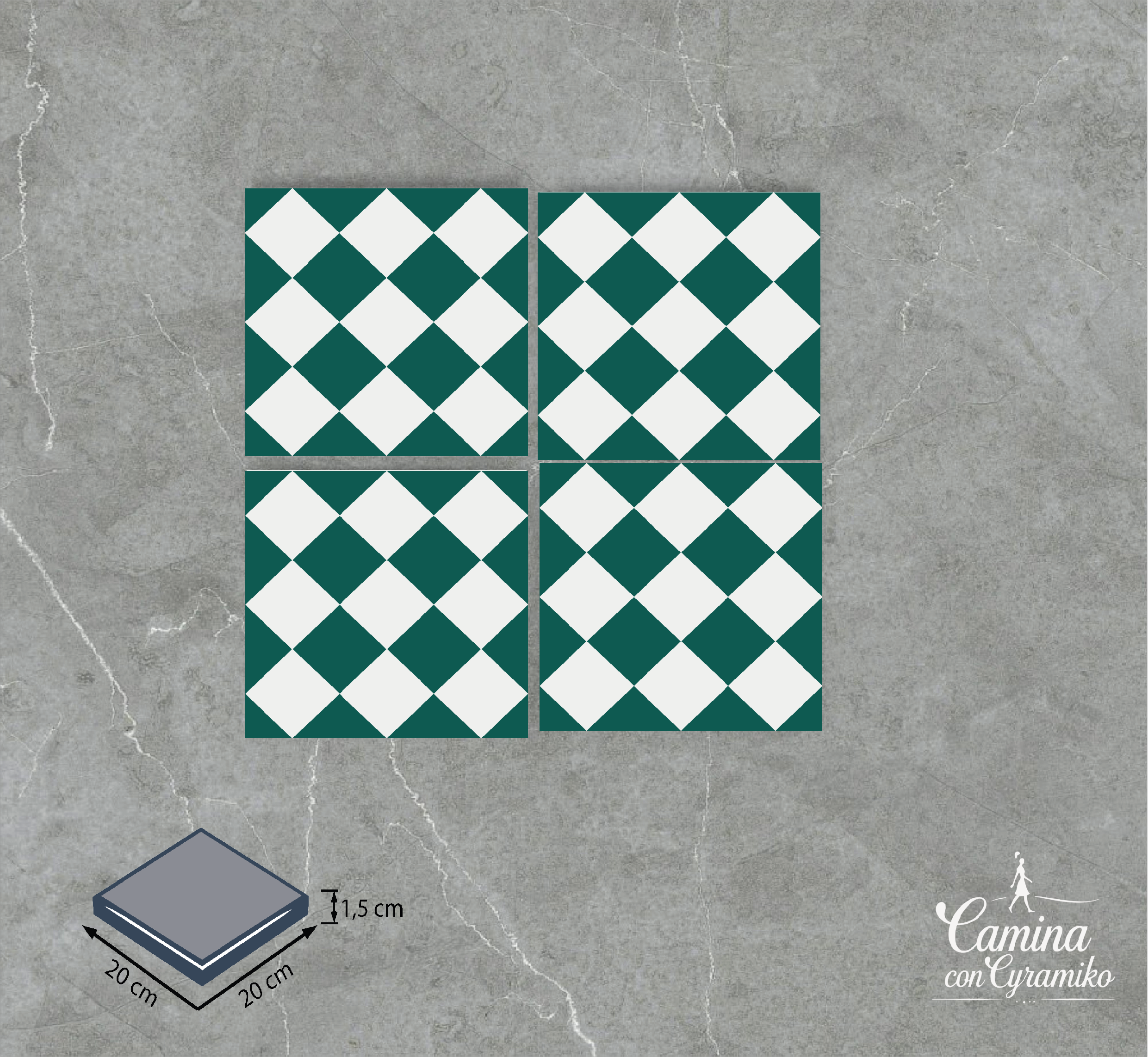 DM26 - BLANCO PURO & VERDE ÓPALO