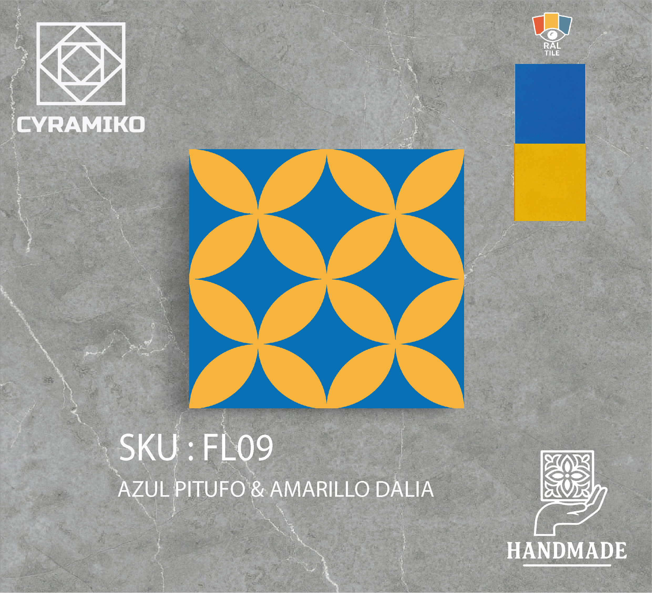 FL09 - AZUL PITUFO & AMARILLO DALIA