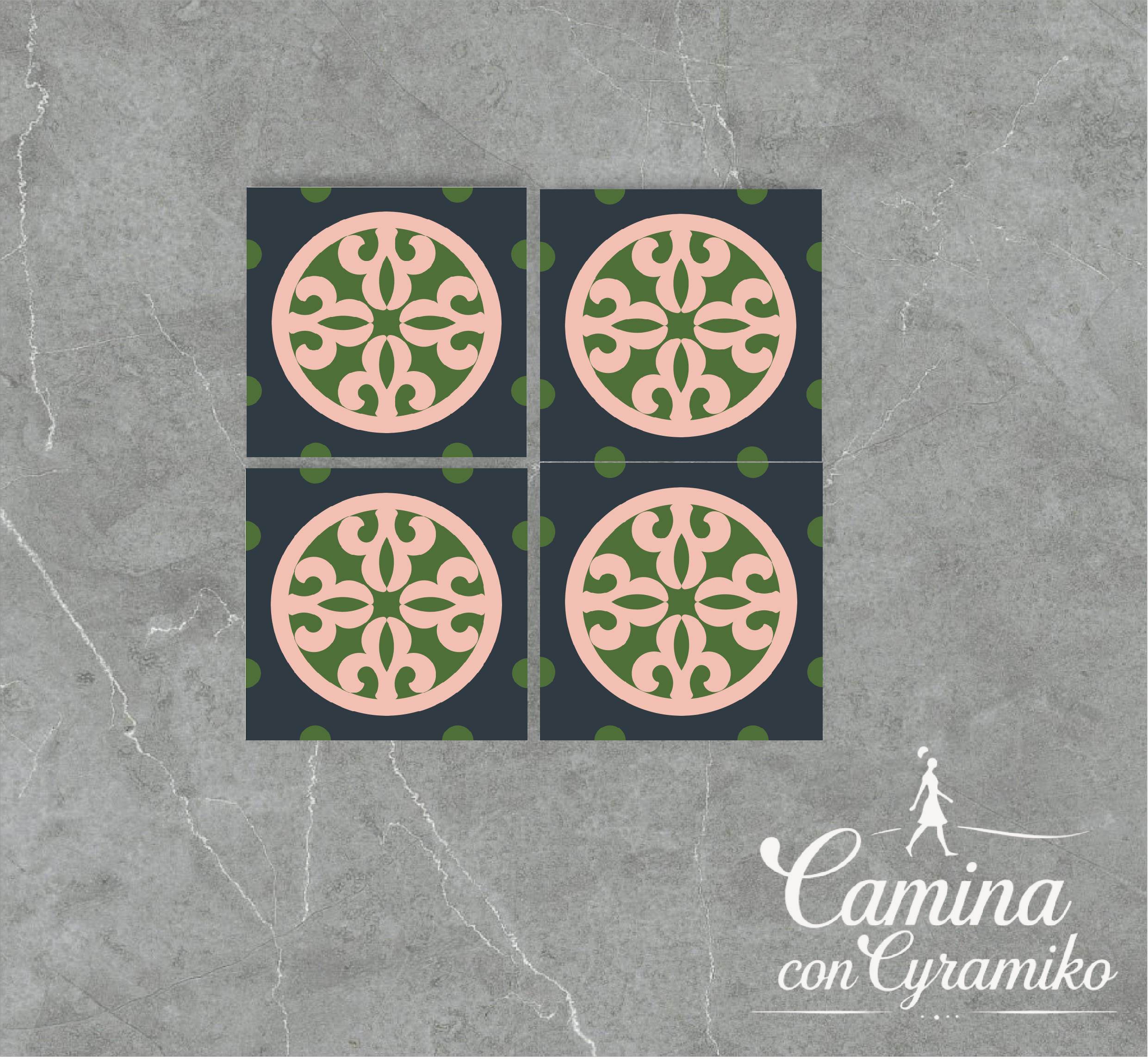 EF08 - ROYAL BLUE & ROSA & VERDE MILITAR