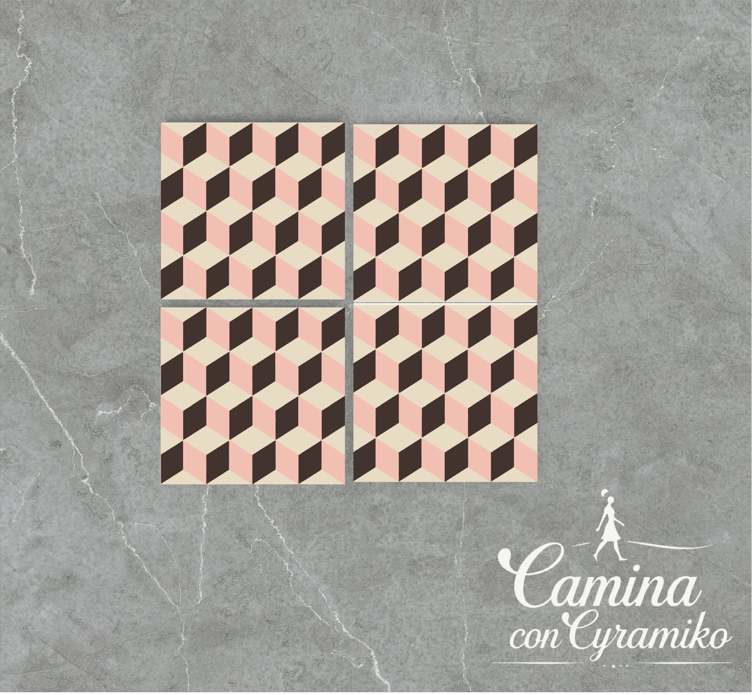 3D14 - MARFIL & ROSA & CHOCOLATE