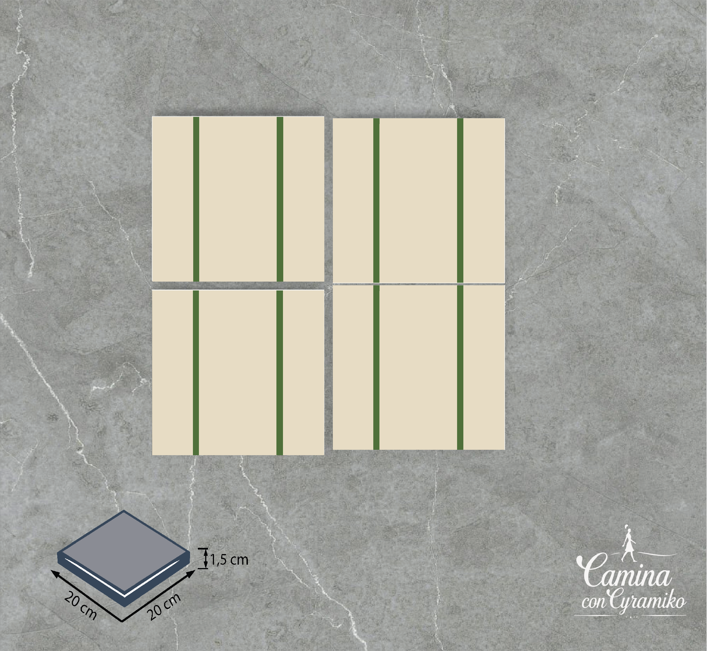 LN19 - MARFIL & VERDE HOJA