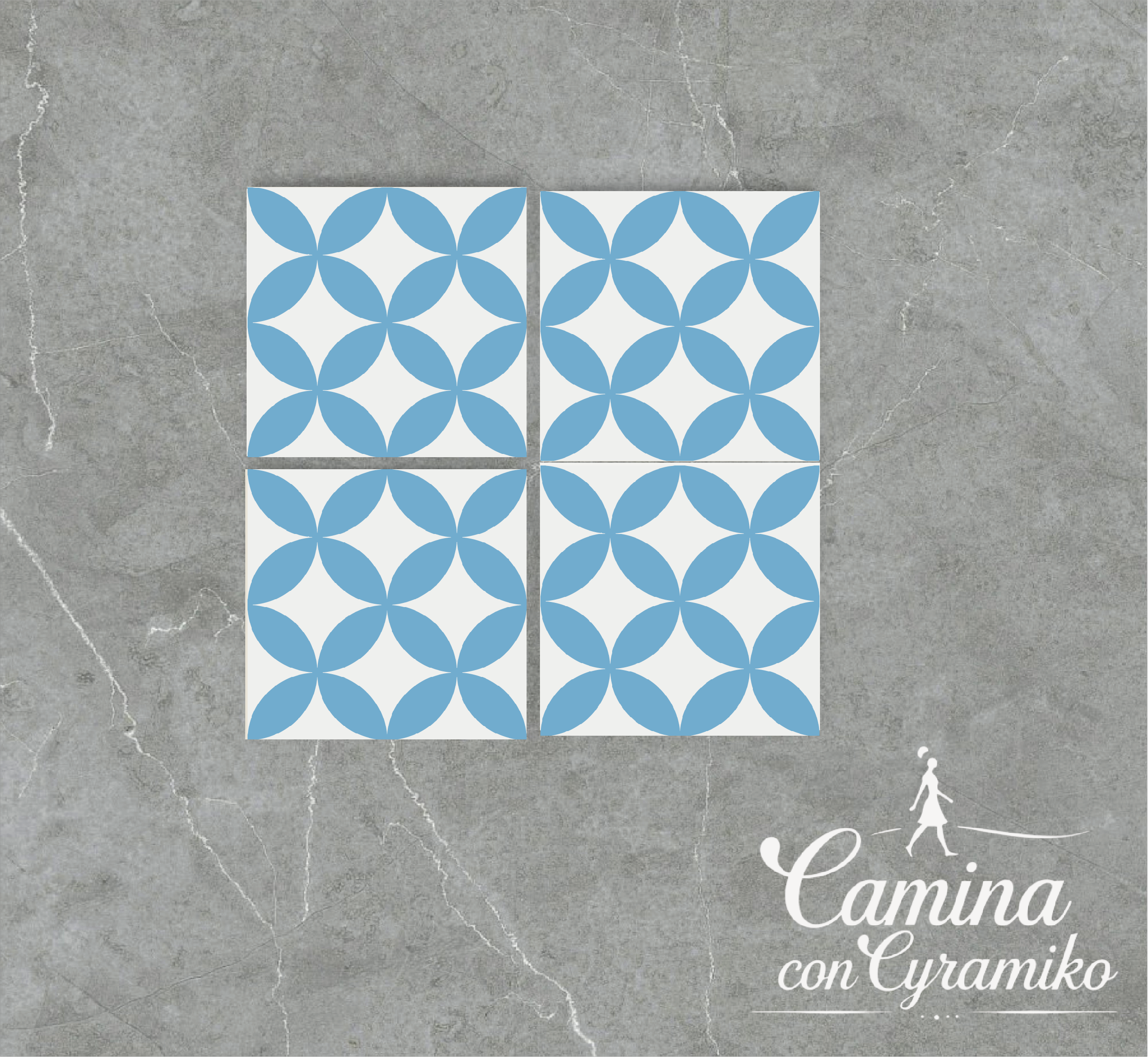 FL04 - BLANCO PURO & SKY BLUE I