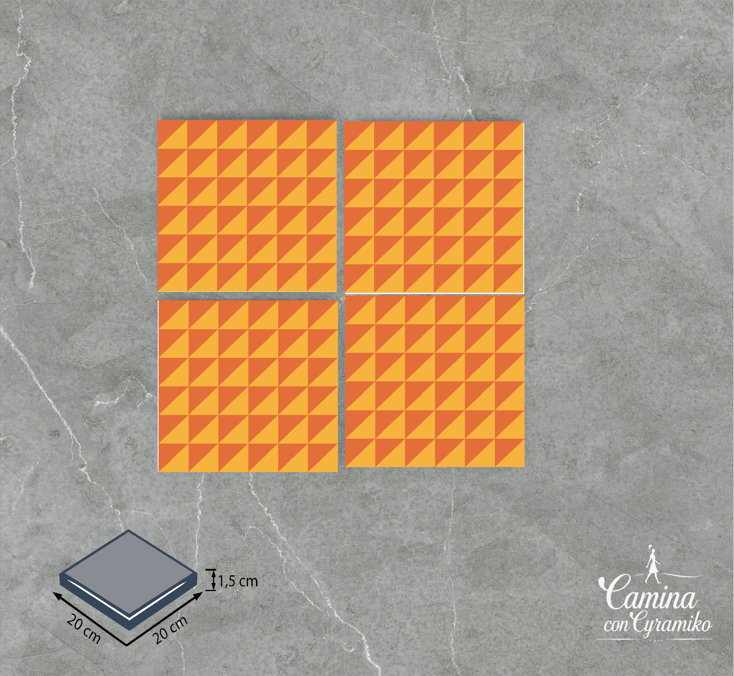 DM17 - AMARILLO DALIA & NARANJA SEÑALES