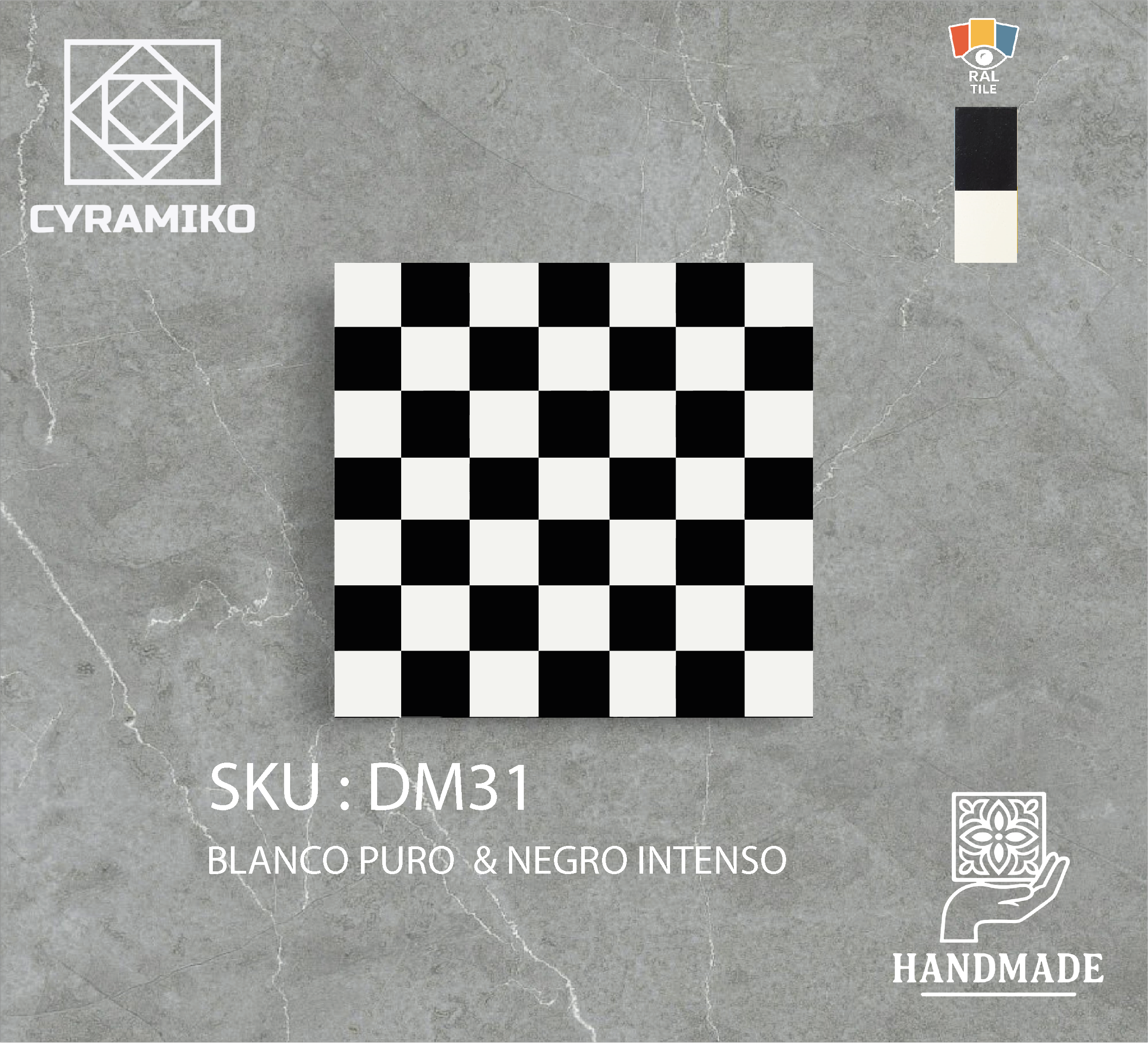 DM31 - BLANCO PURO & NEGRO INTENSO