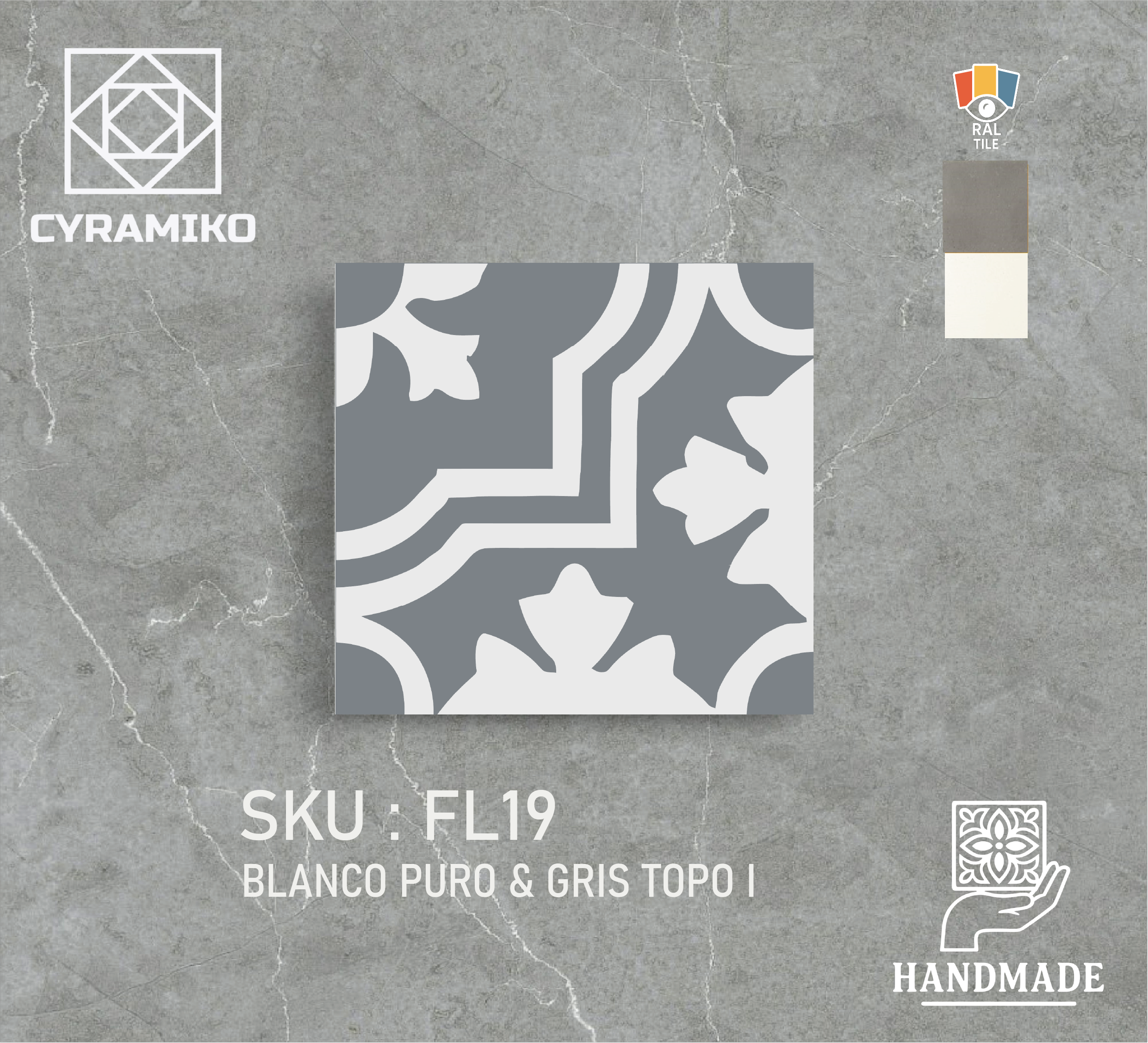 FL19 - GRIS TOPO I & BLANCO PURO 