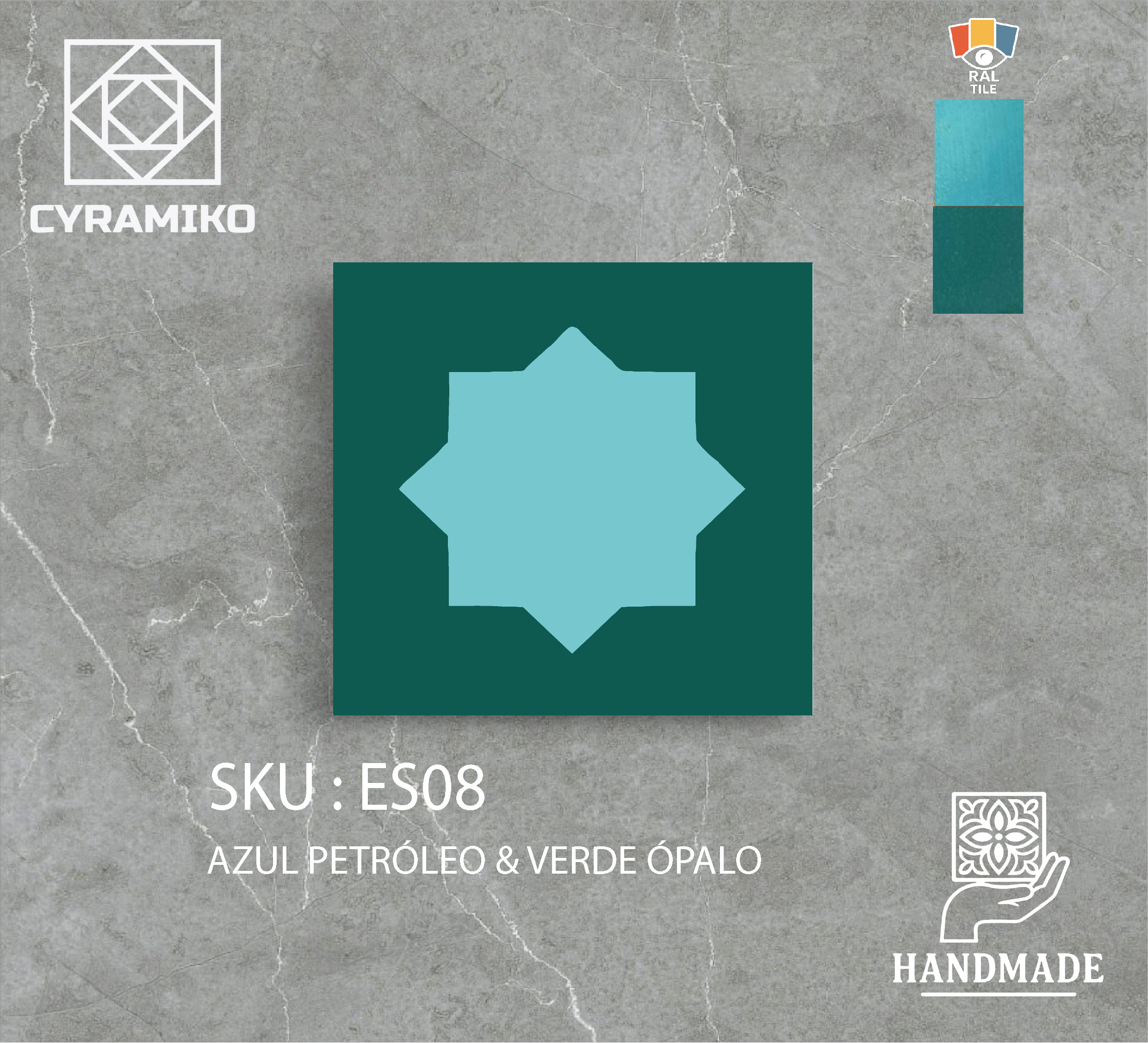 ES08 - AZUL PETRÓLEO & VERDE ÓPALO