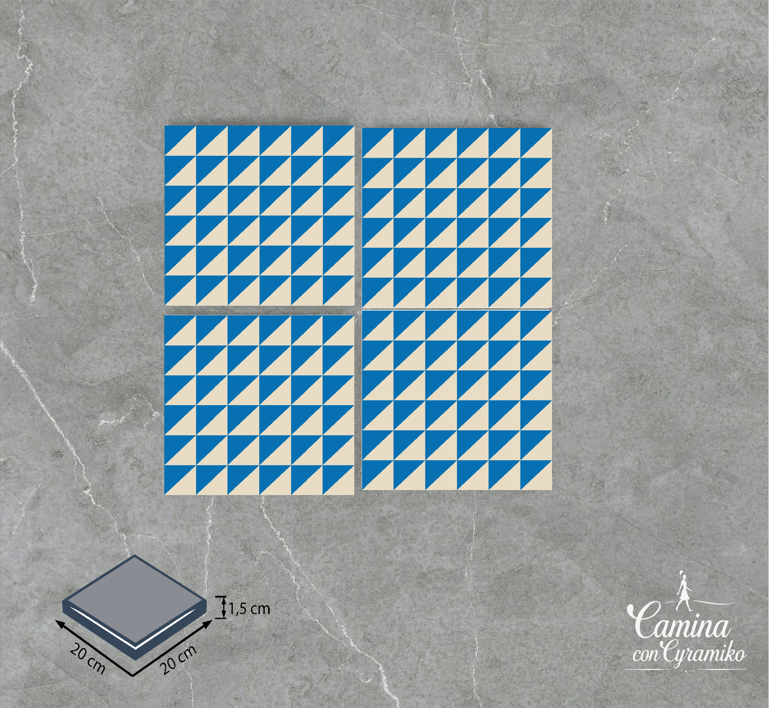 DM14 - MARFIL & AZUL PITUFO