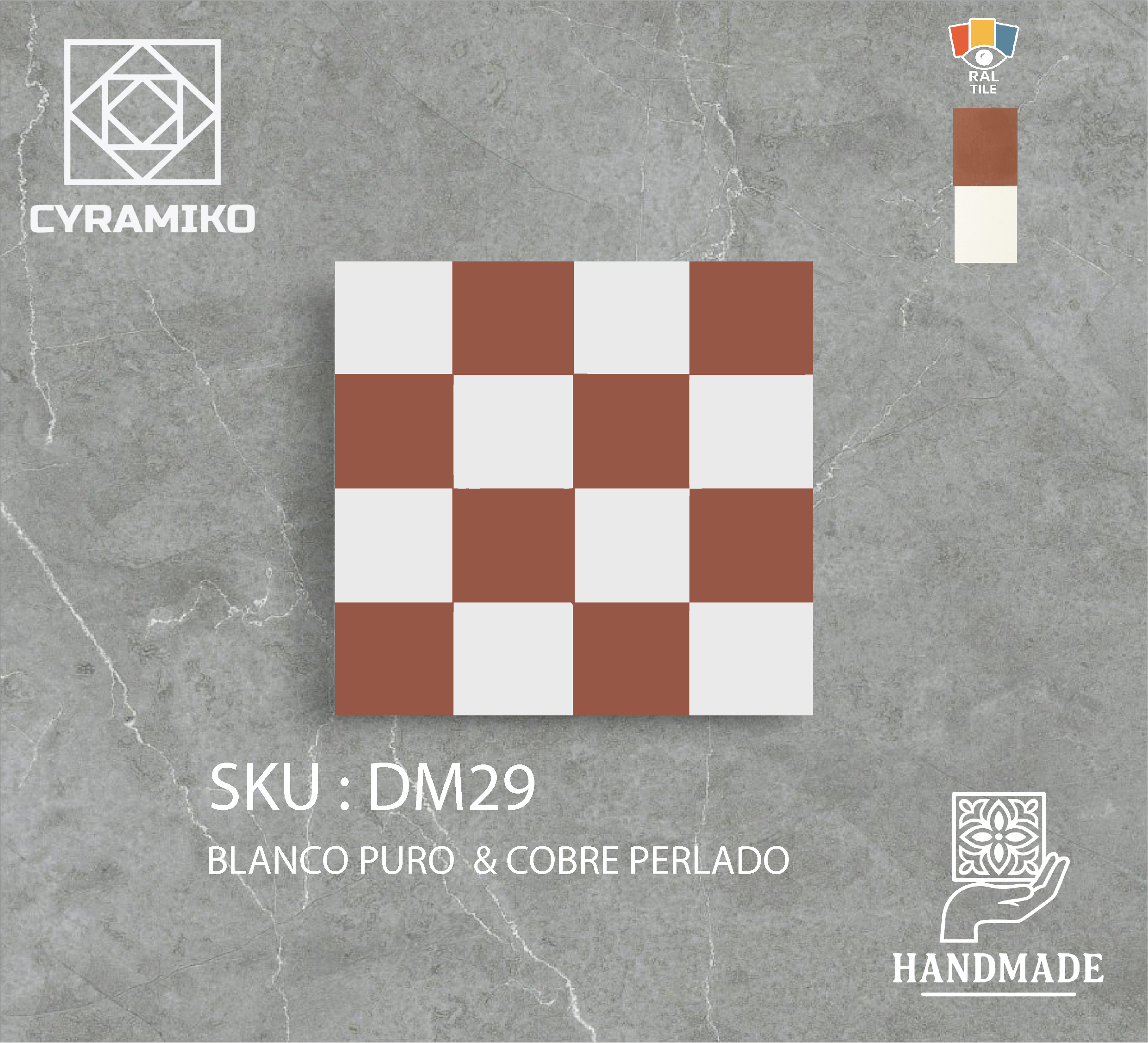 DM29 - BLANCO PURO & COBRE PERLADO