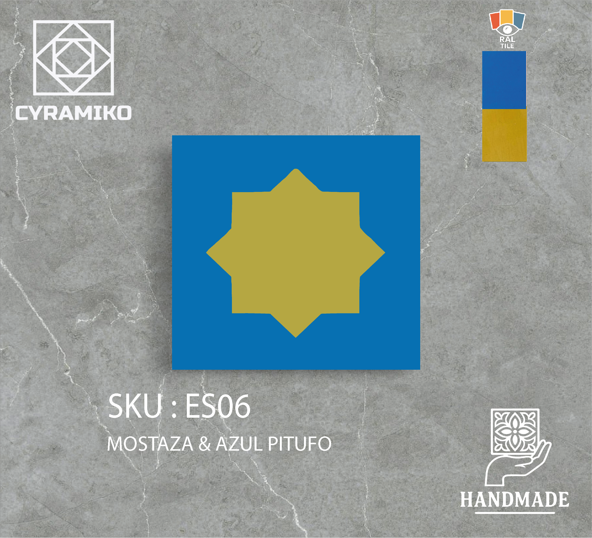 ES06 - MOSTAZA  & AZUL PITUFO