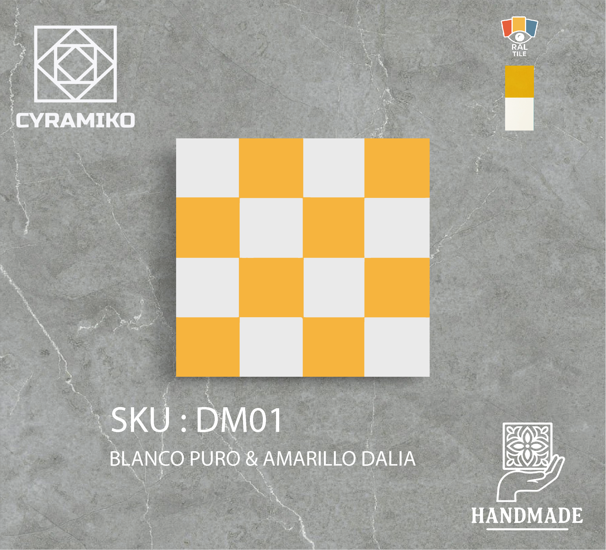 DM01 - BLANCO PURO & AMARILLO DALIA