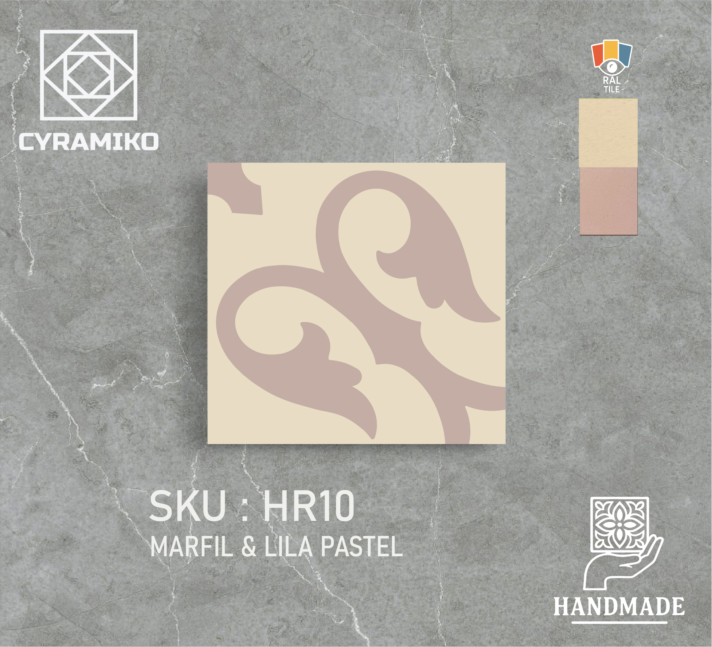 HR10 - LILA PASTEL & MARFIL