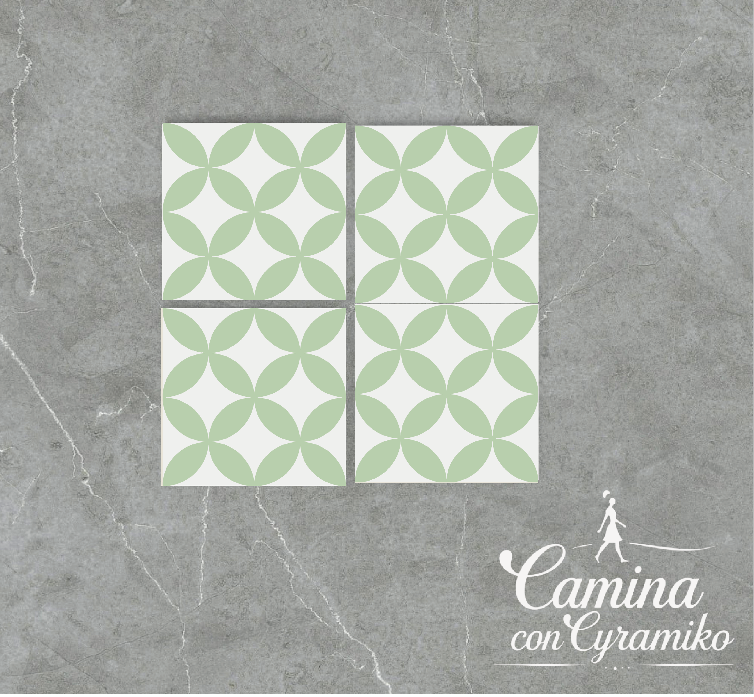 FL01 - BLANCO PURO & VERDE BLANQUECINO