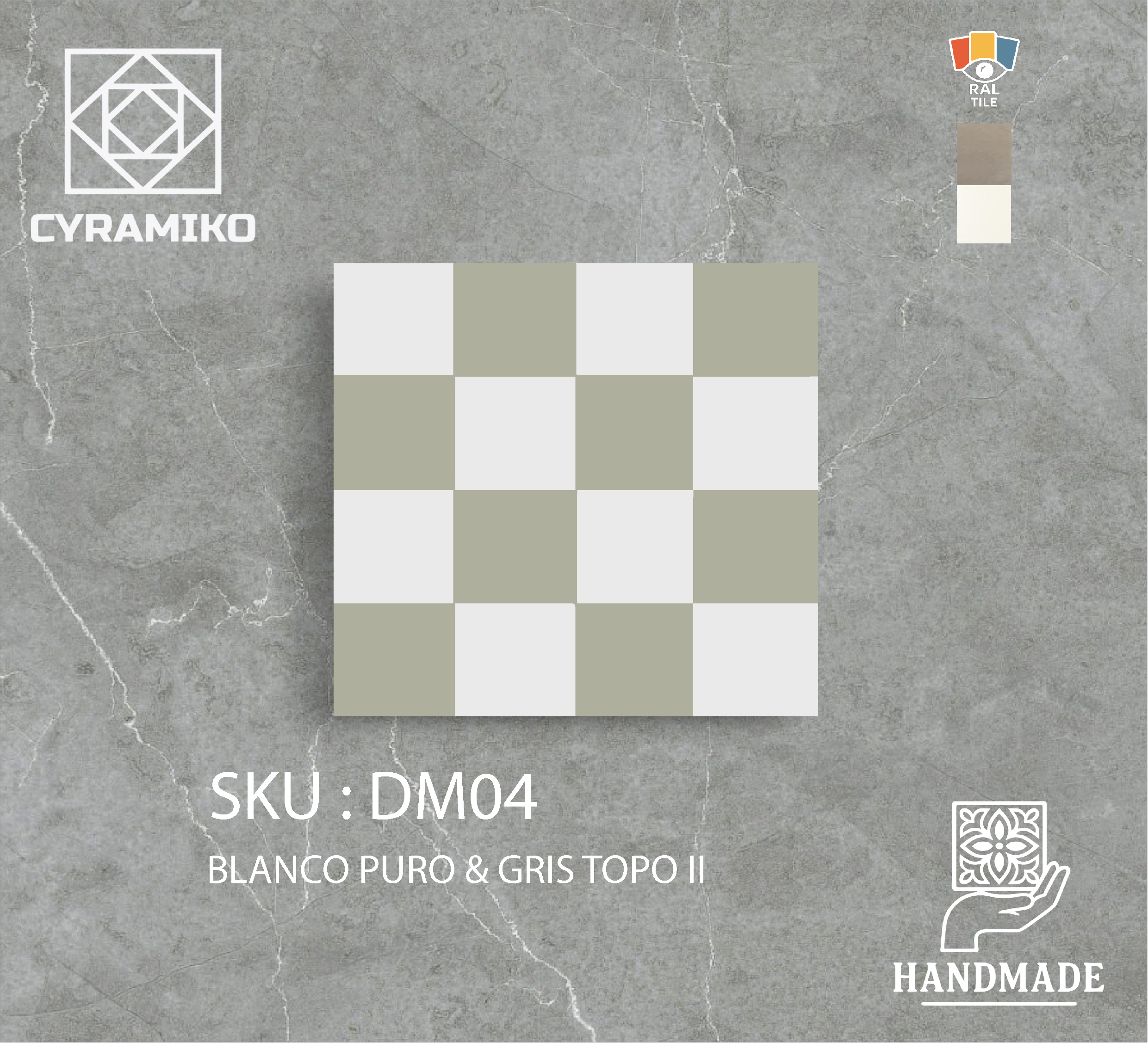 DM04 - BLANCO PURO & GRIS TOPO II