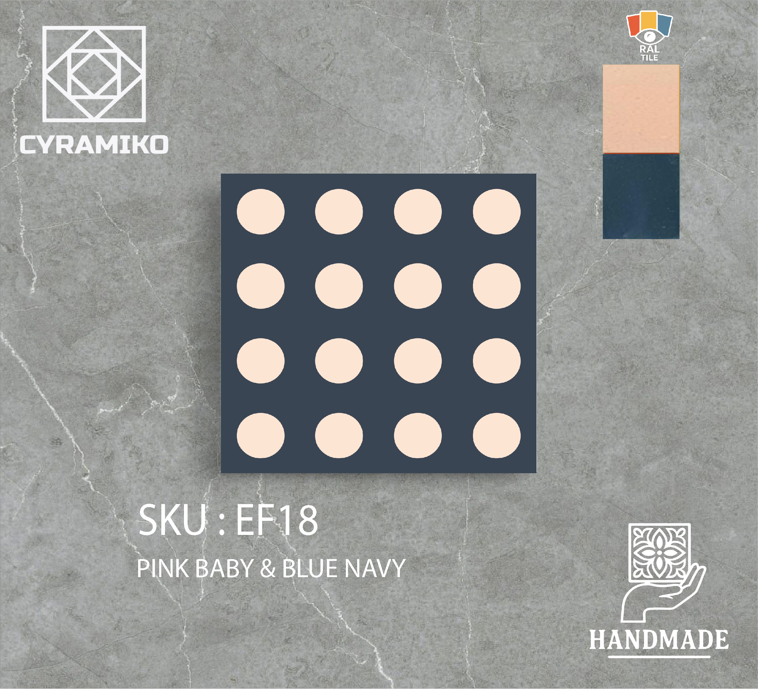 EF18 - PINK BABY & BLUE NAVY