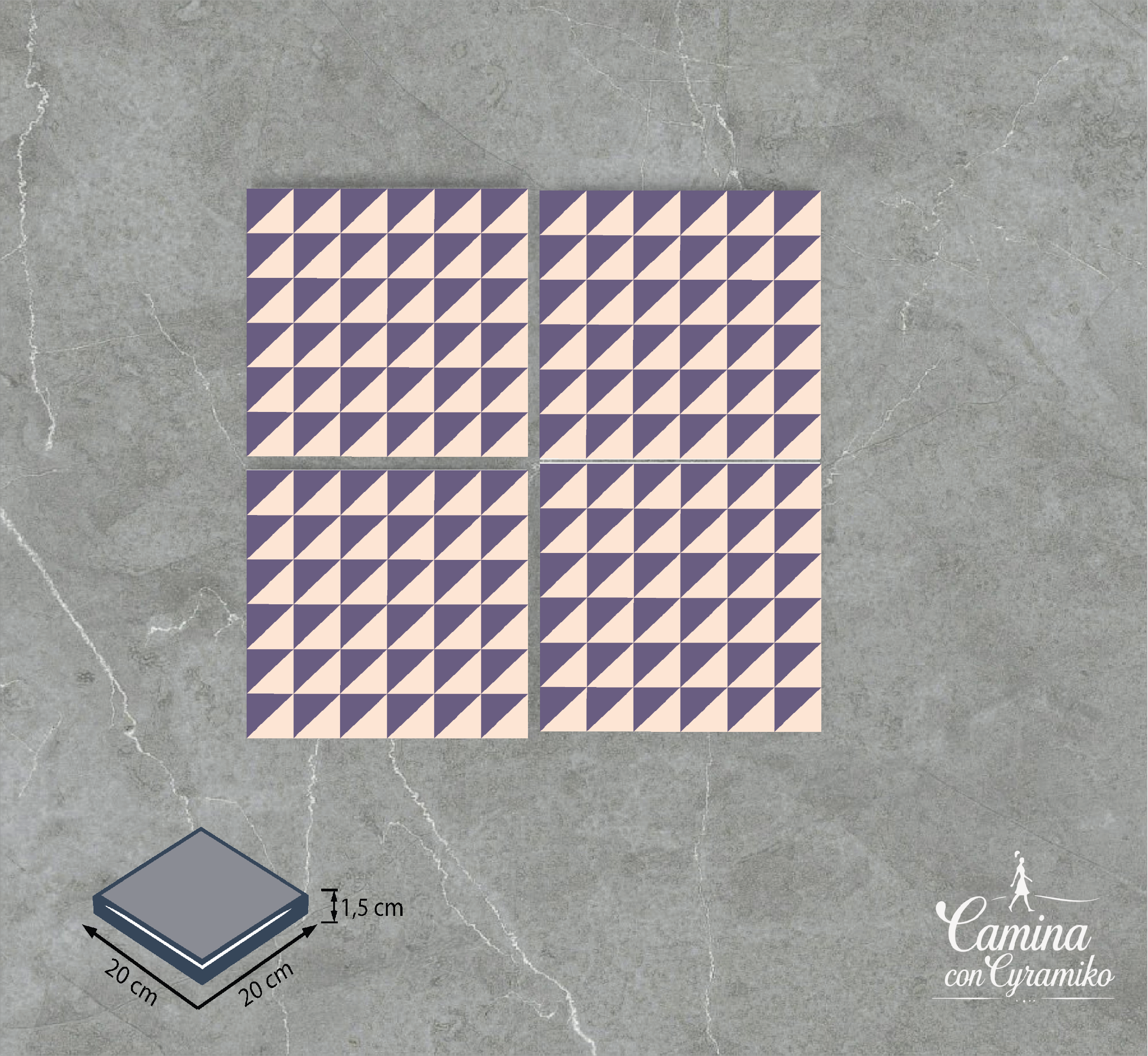 DM15 - MARFIL & MORADO