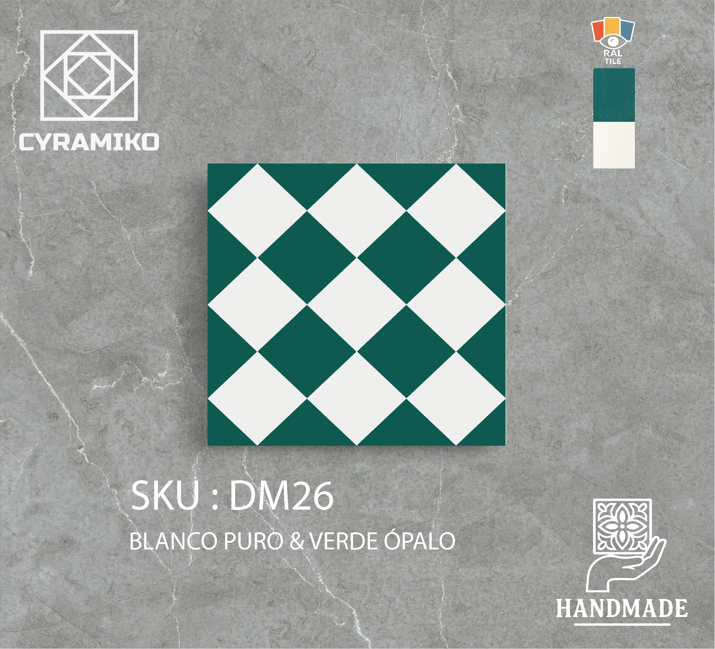 DM26 - BLANCO PURO & VERDE ÓPALO