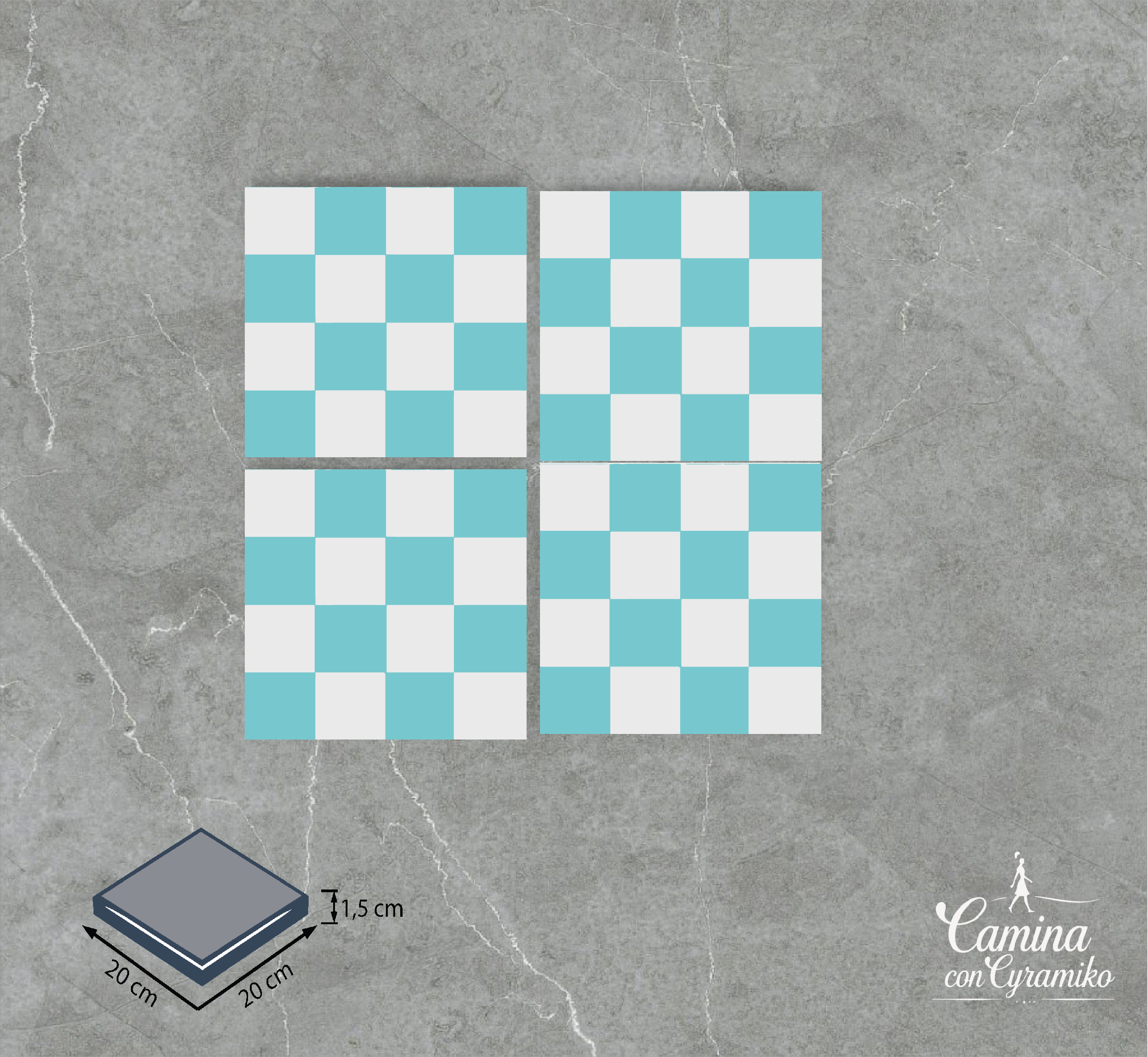 DM02 - BLANCO PURO & AZUL PETRÓLEO