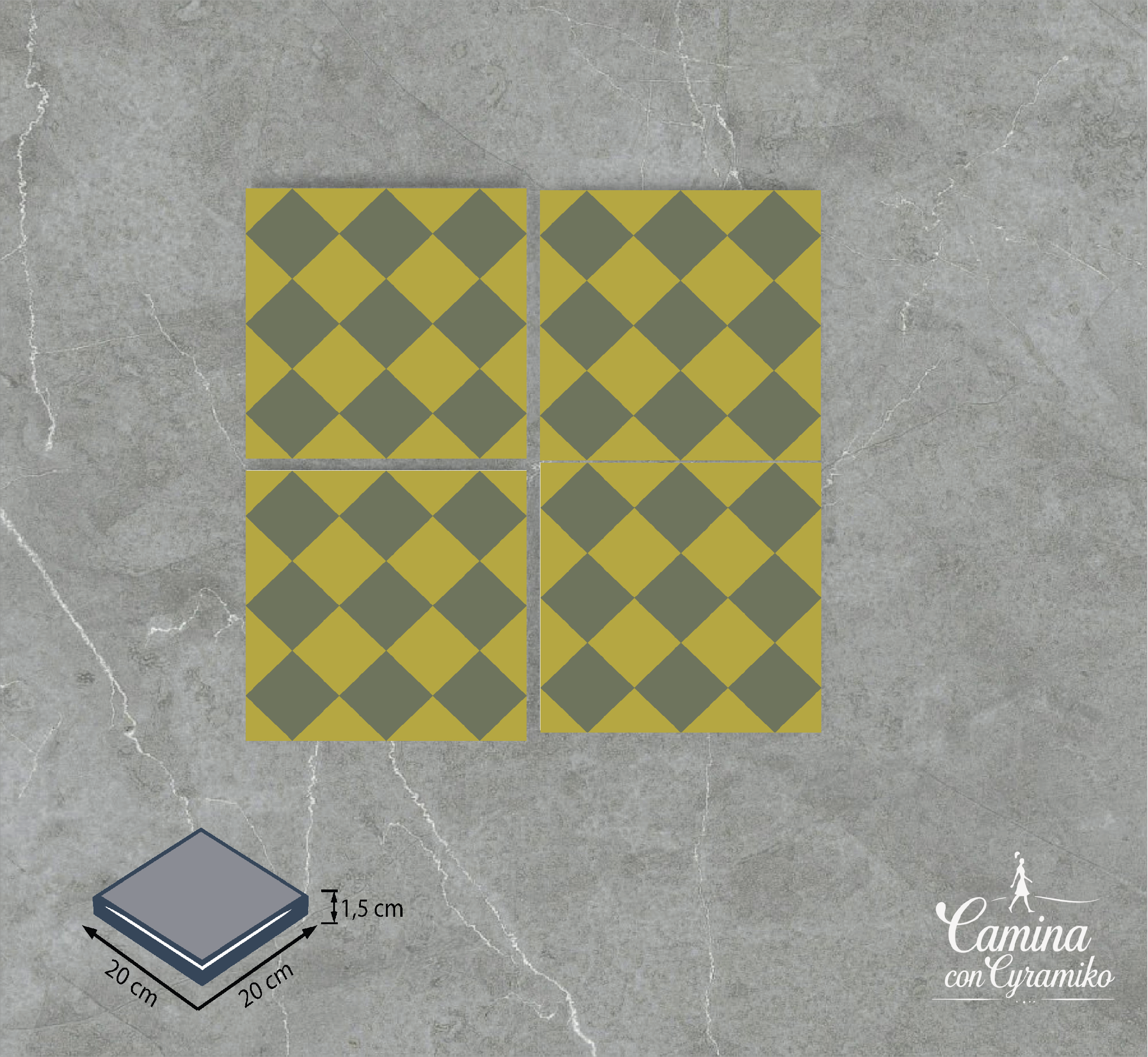 DM22 - MOSTAZA & VERDE OLIVA