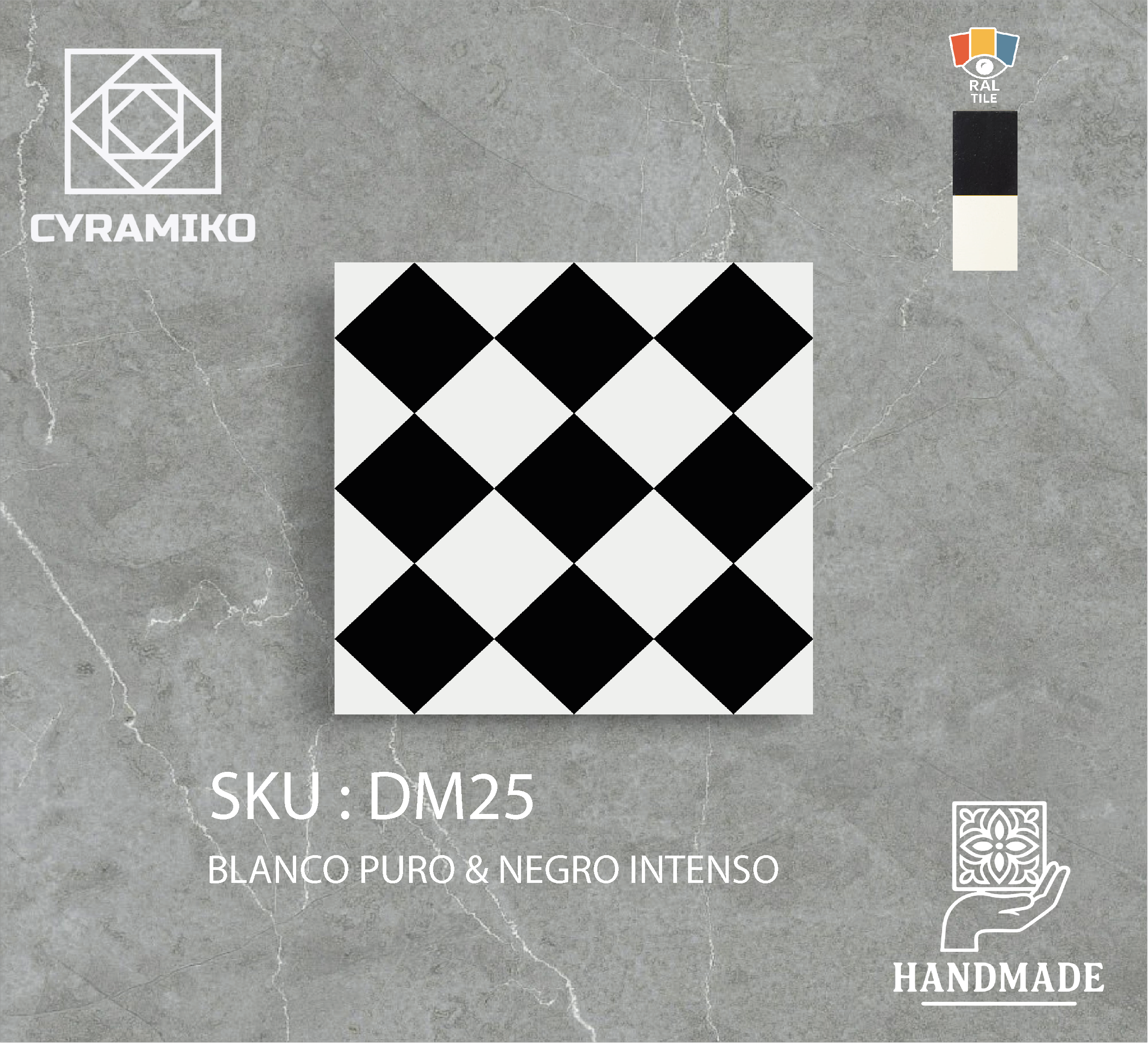 DM25 - BLANCO PURO & NEGRO INTENSO