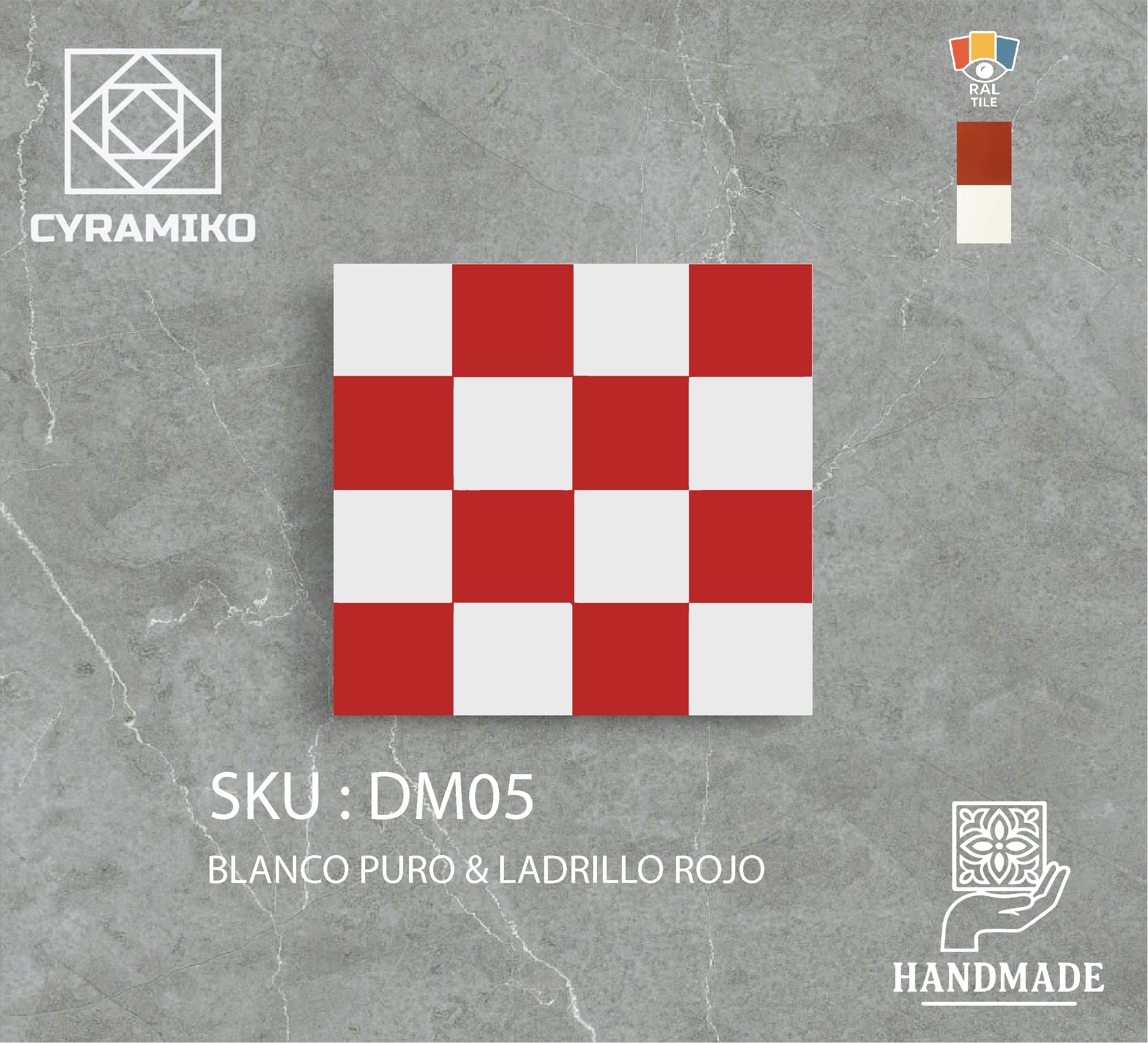 DM05 - BLANCO PURO & LADRILLO ROJO