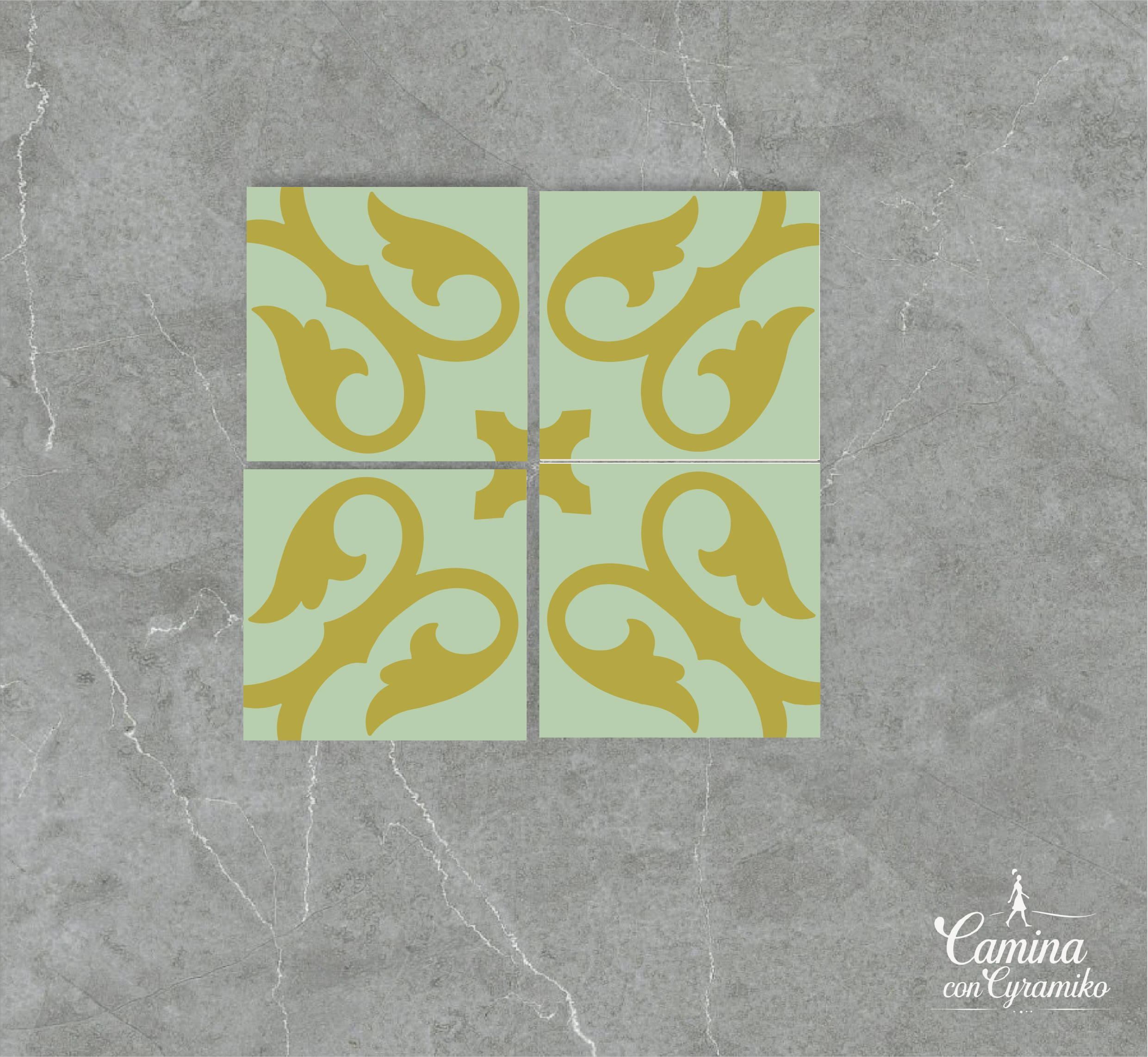 HR12 - MOSTAZA & VERDE BLANQUECINO