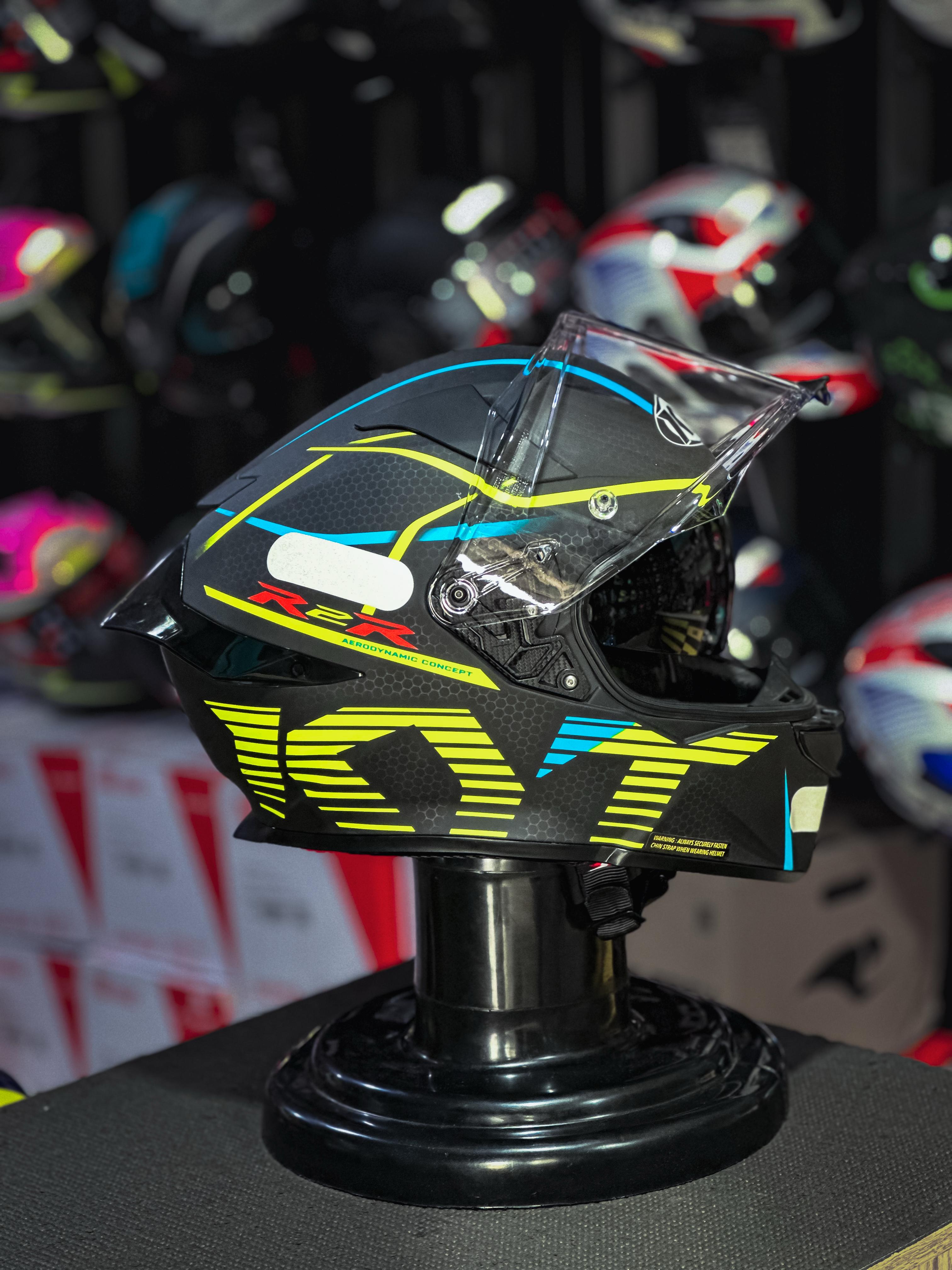 KYT R2R Concept Matte Black Yellow