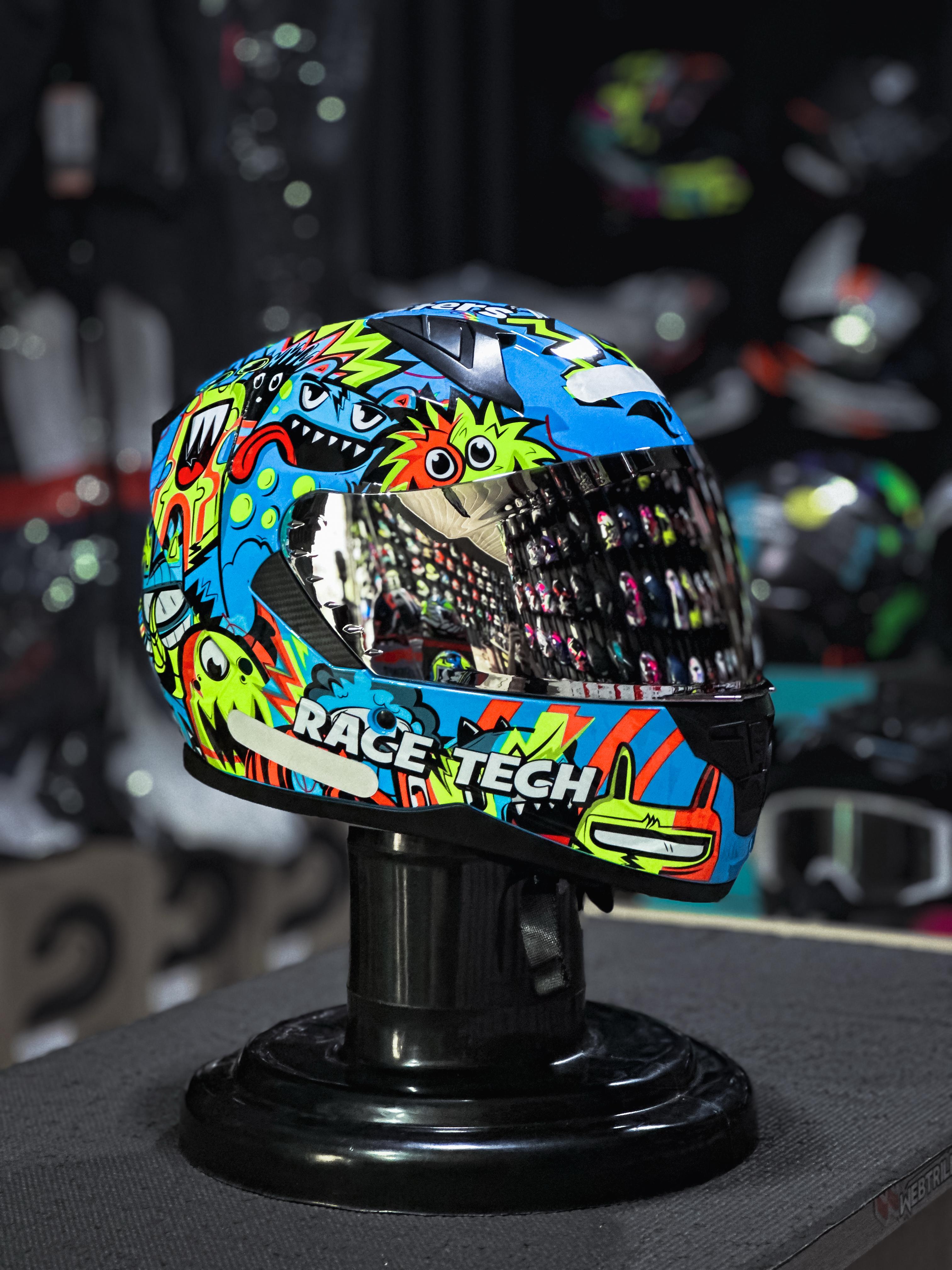 RACE TECH SECTOR MONSTER BLUE/YELLOW