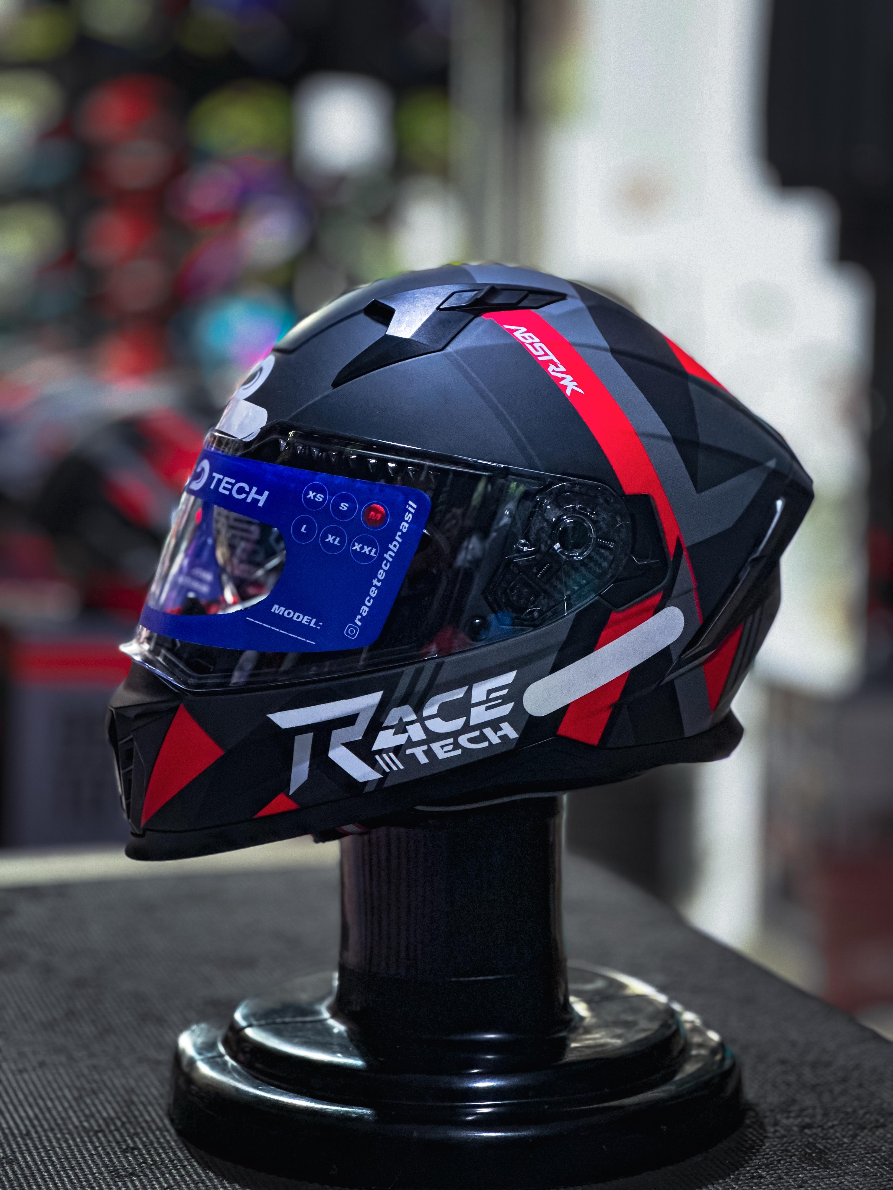 RACE TECH VOLT ABSTRACK MATTE BLACK/RED