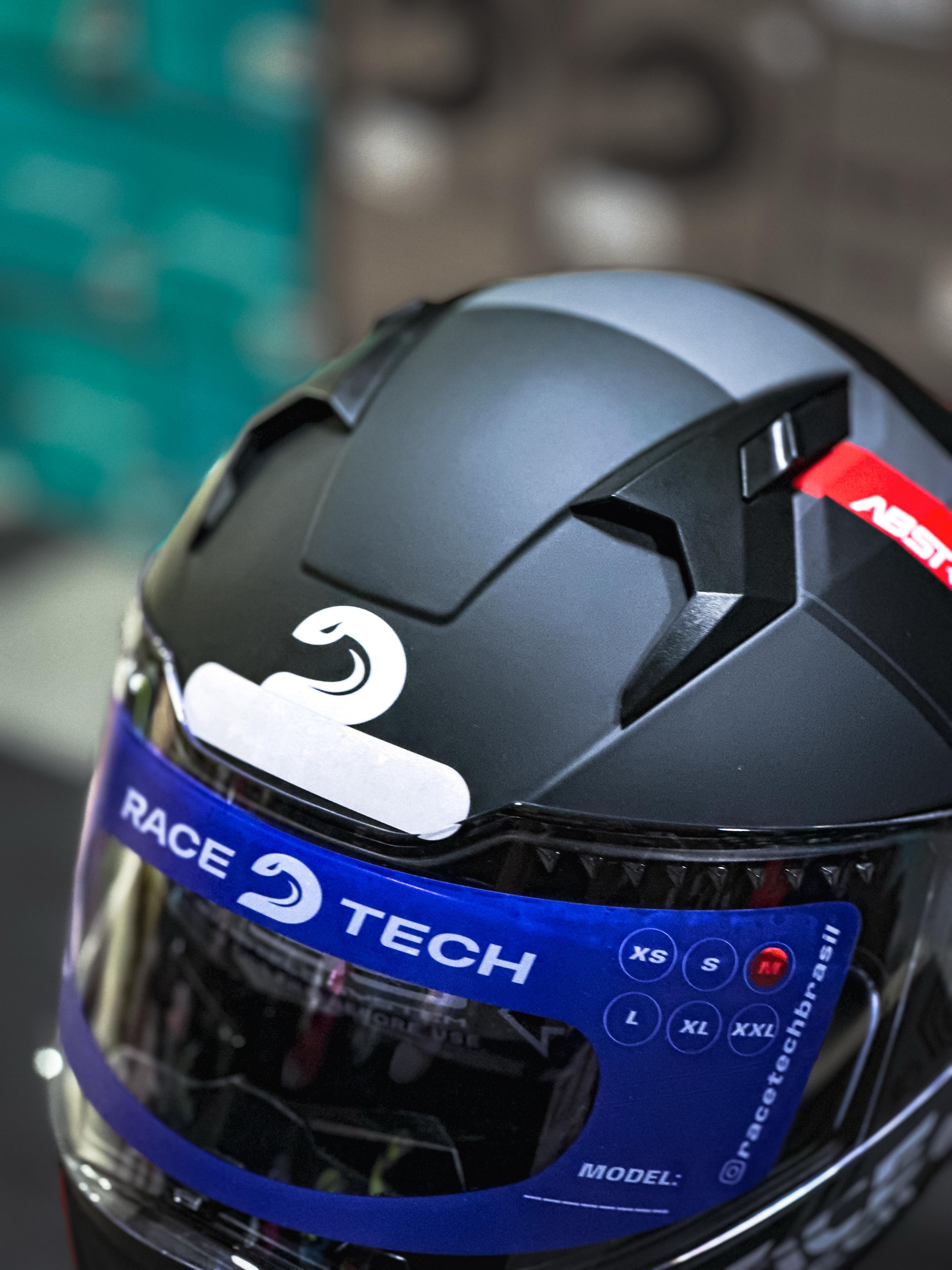 RACE TECH VOLT ABSTRACK MATTE BLACK/RED