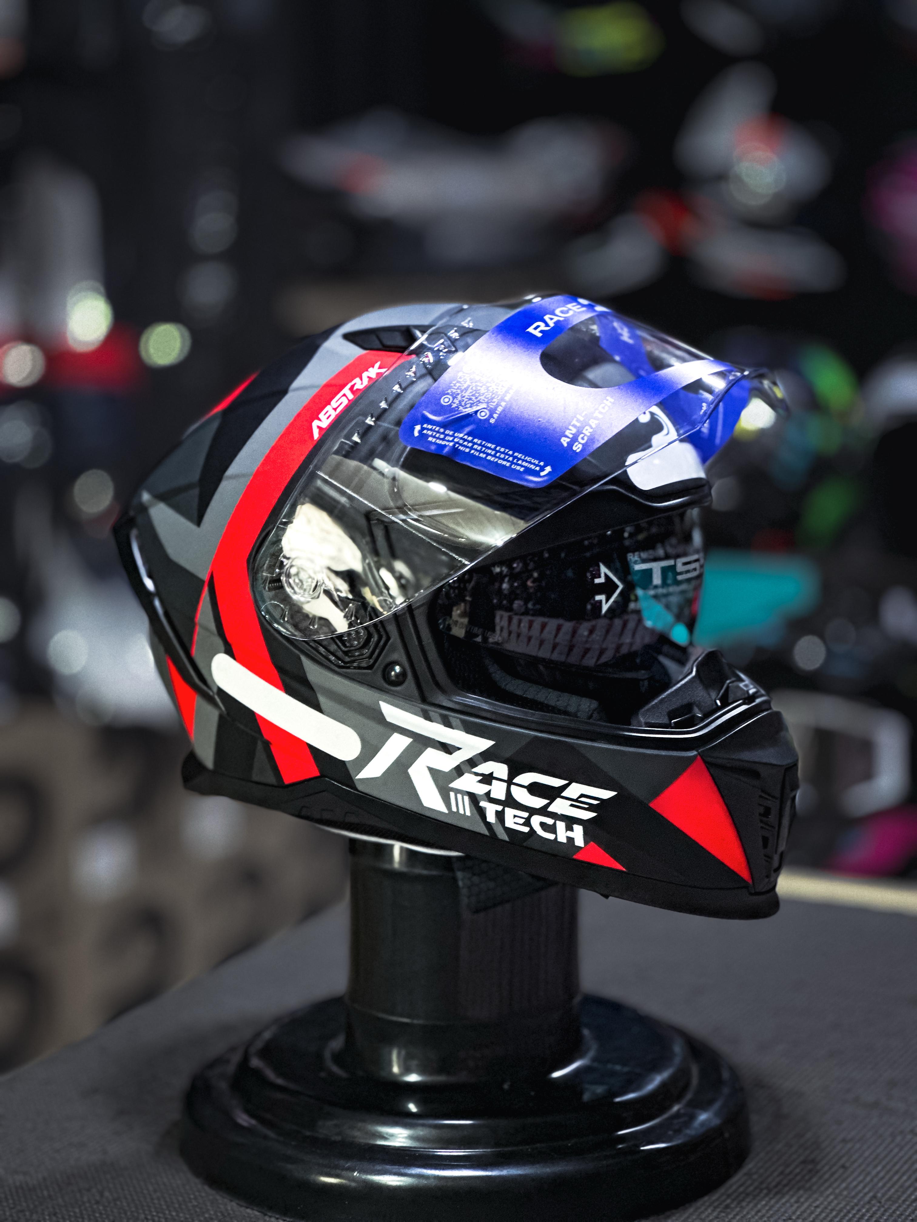 RACE TECH VOLT ABSTRACK MATTE BLACK/RED