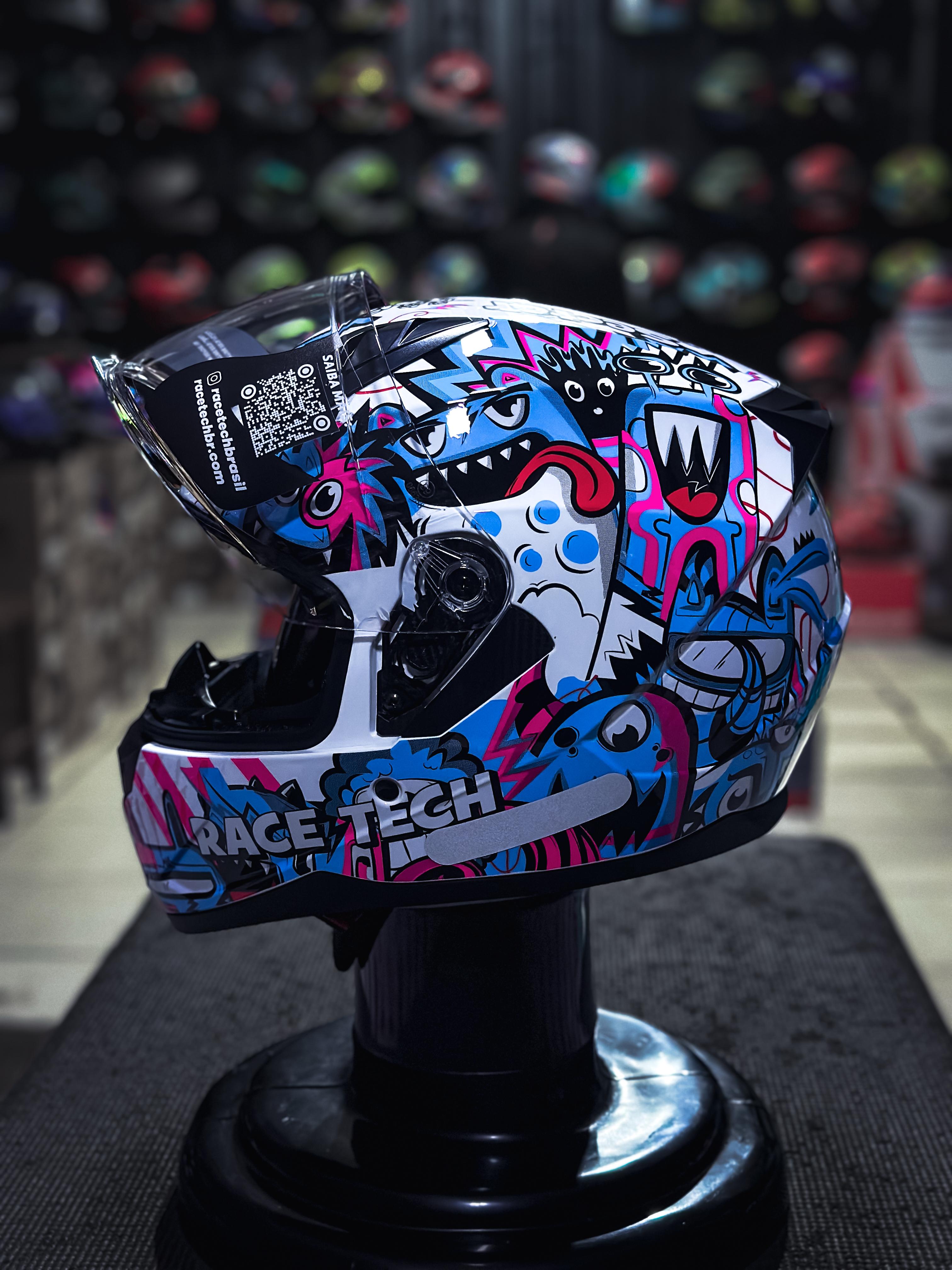 RACE TECH SECTOR MONSTER WHITE/BLUE