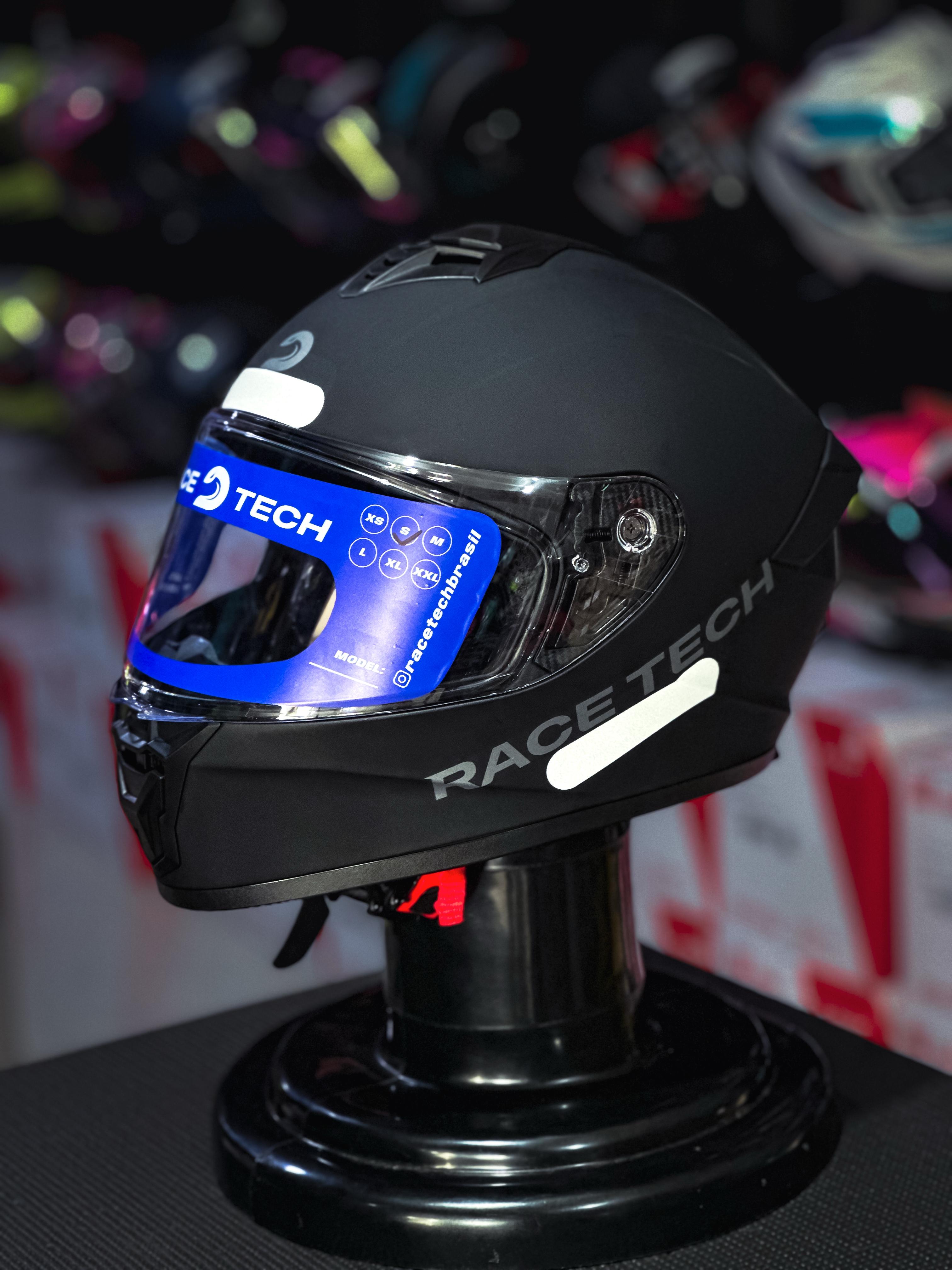 RACE TECH HIT MONOCOLOR MATTE BLACK