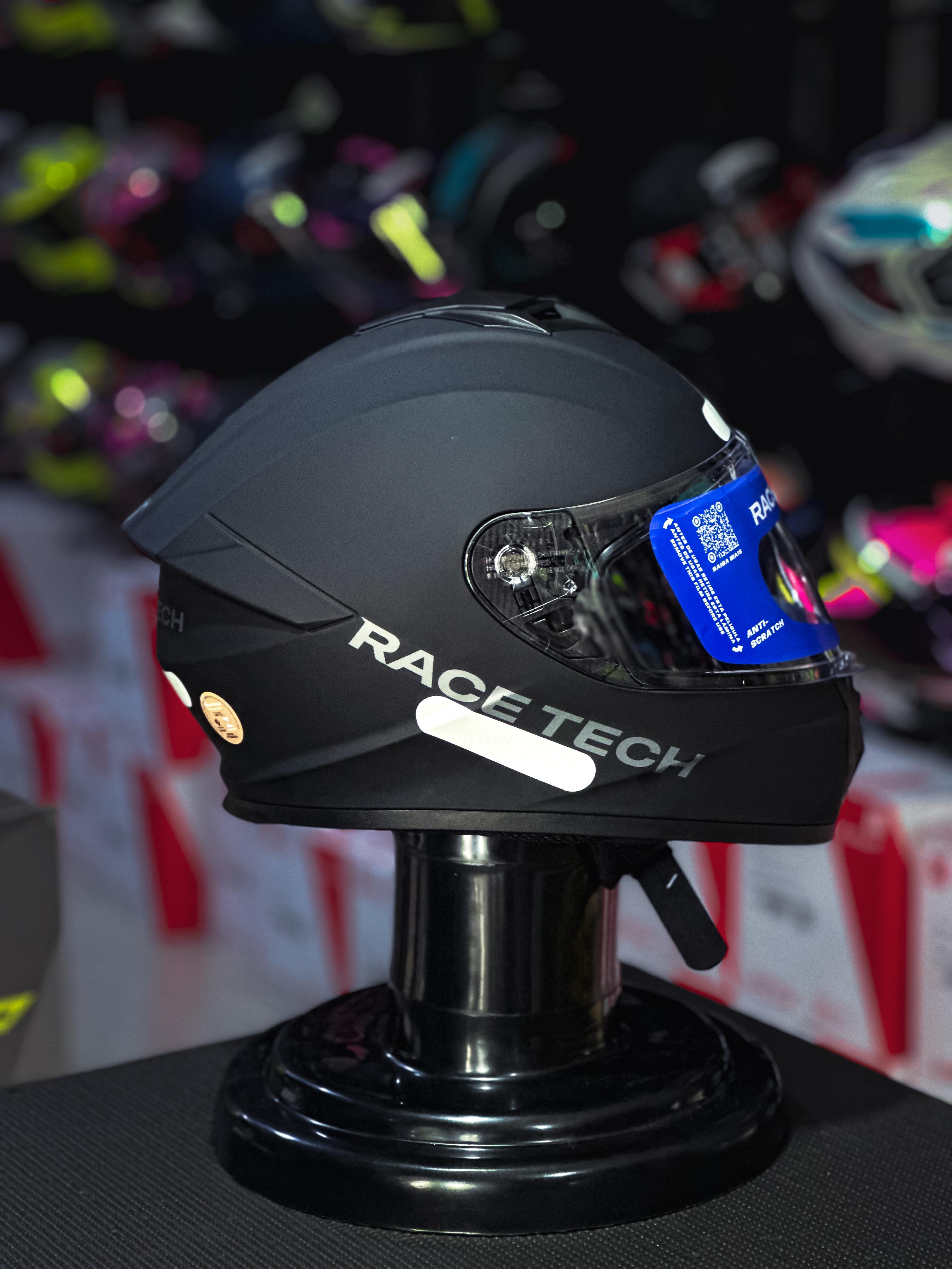 RACE TECH HIT MONOCOLOR MATTE BLACK