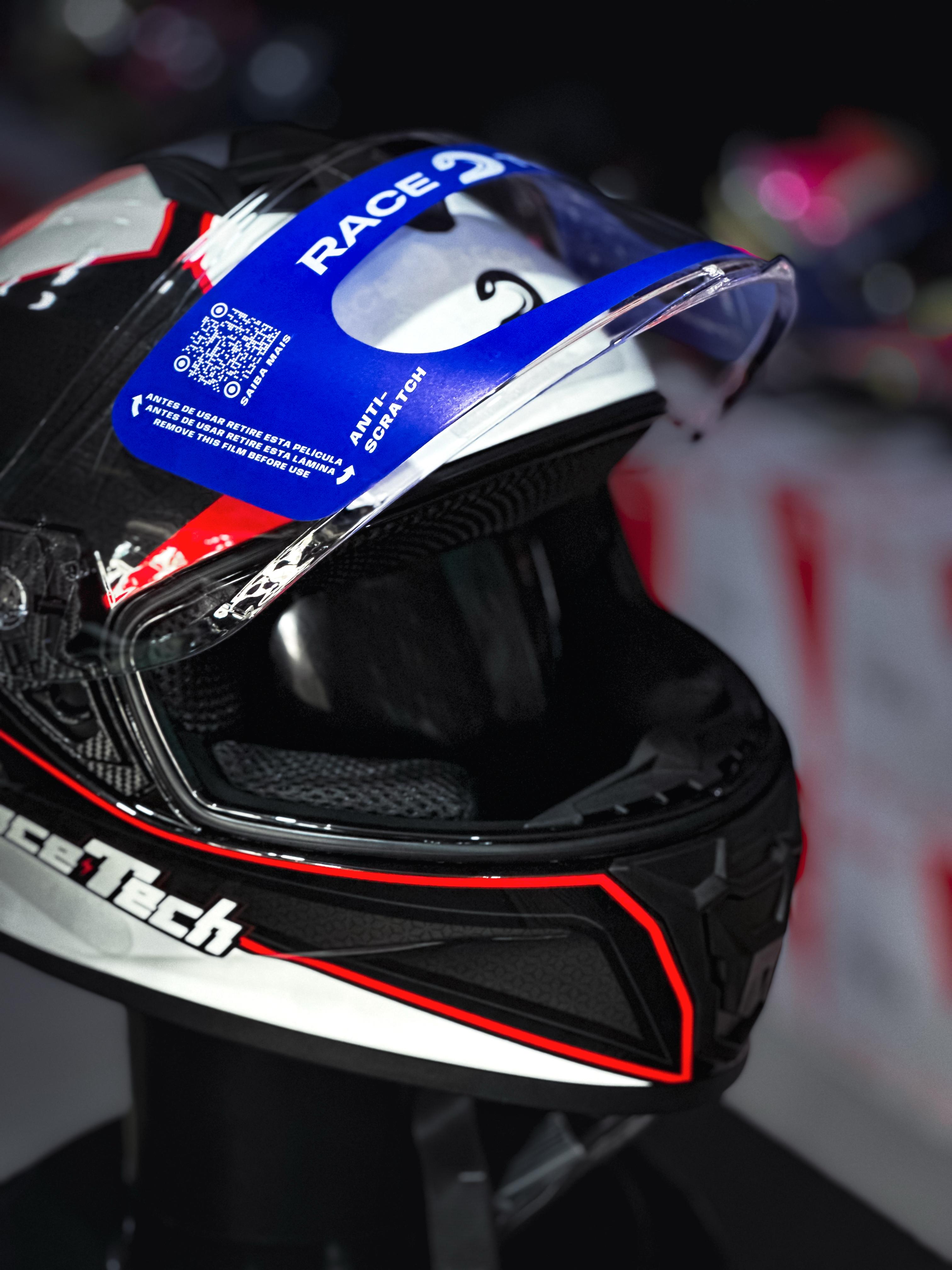 RACE TECH HIT PLUS BLACK/WHITE