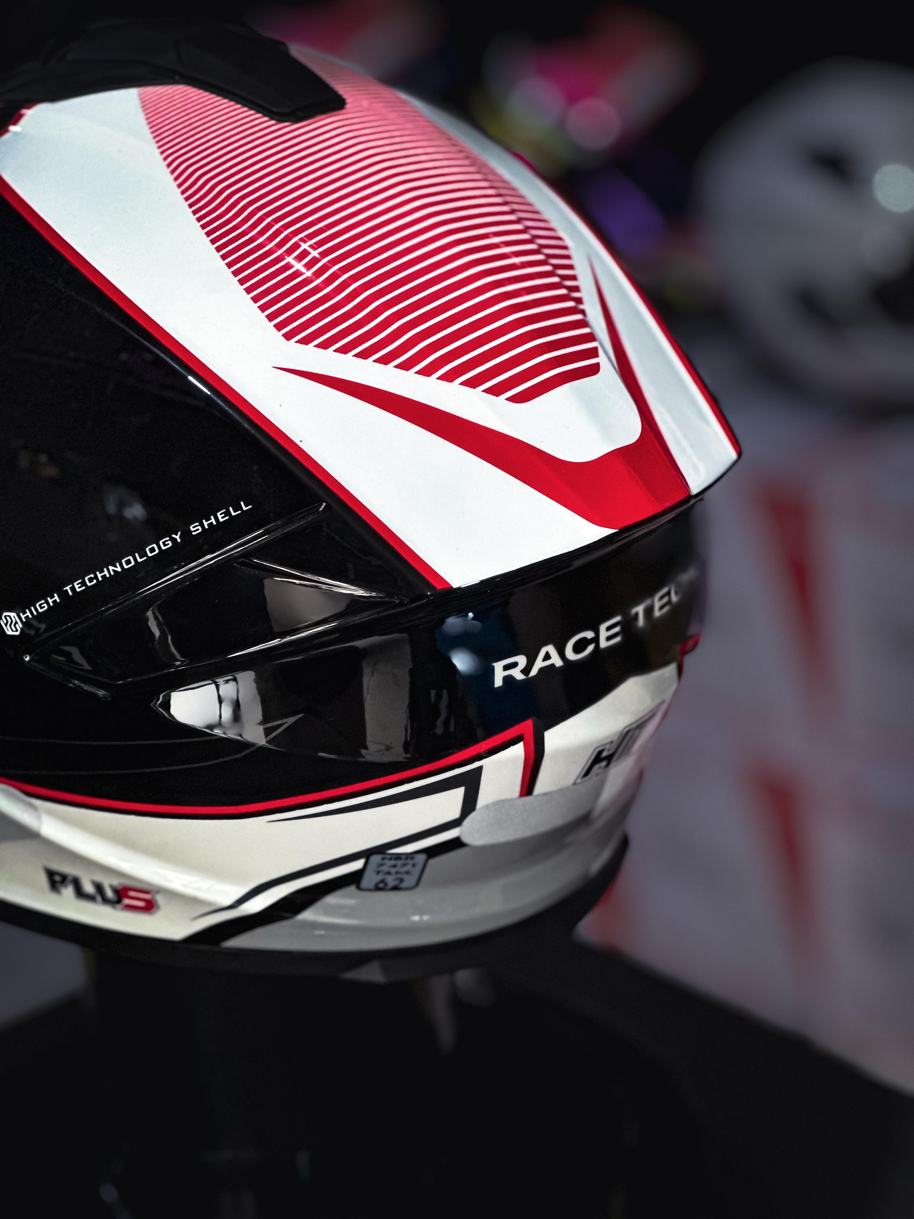 RACE TECH HIT PLUS BLACK/WHITE