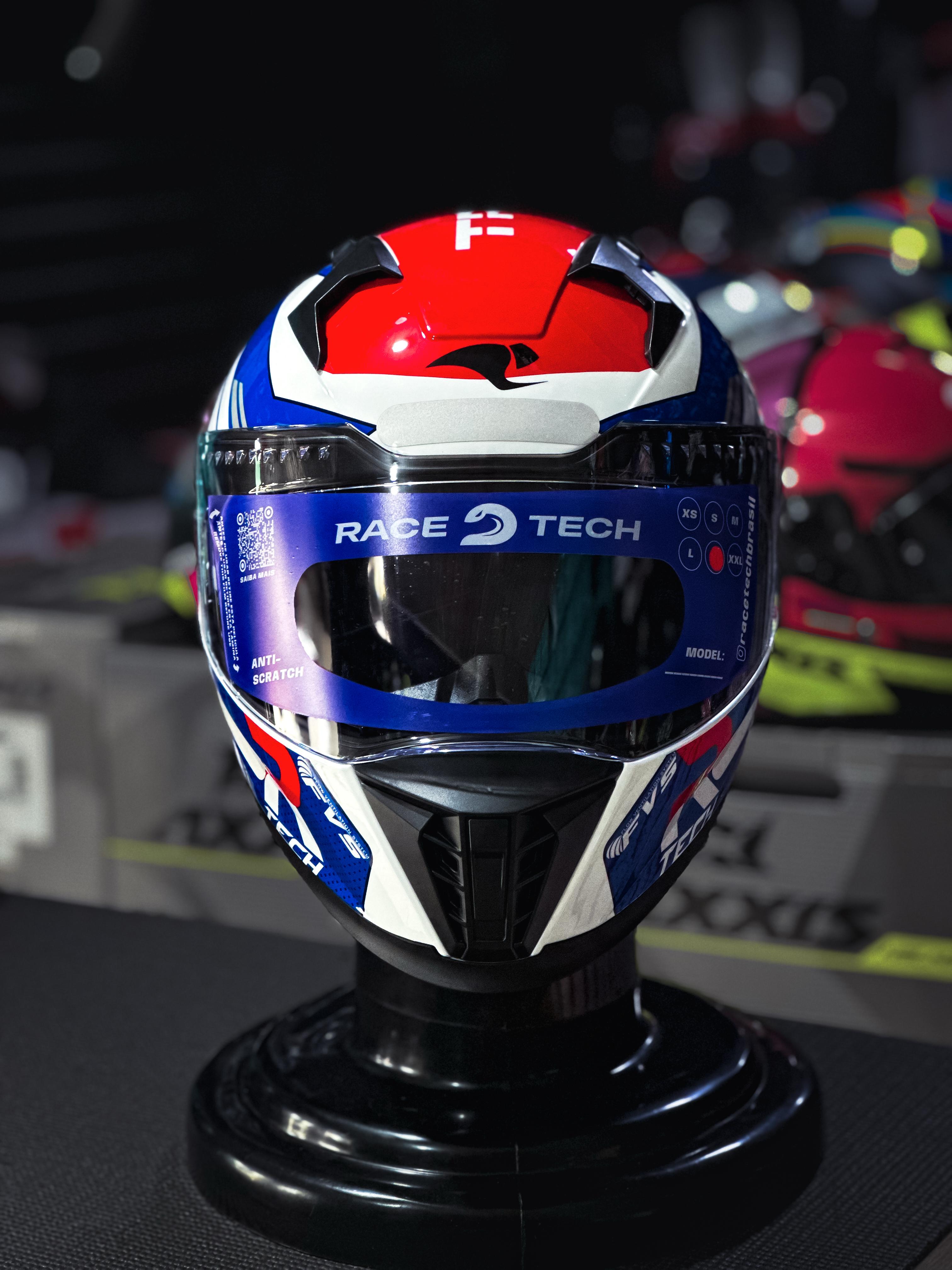 RACE TECH VOLT TRACK WHITE/BLUE