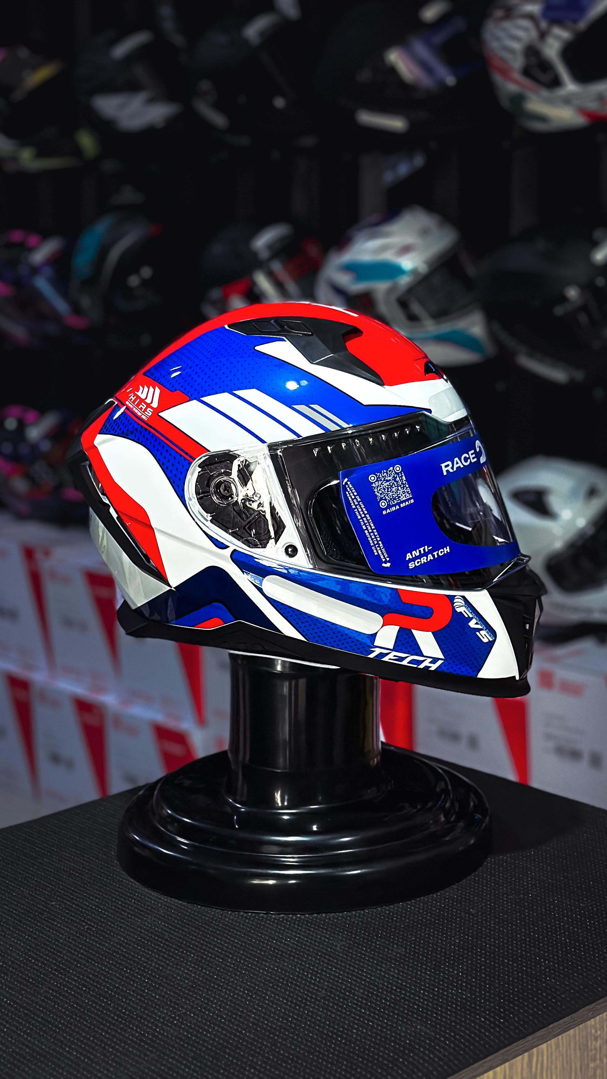 RACE TECH VOLT TRACK WHITE/BLUE